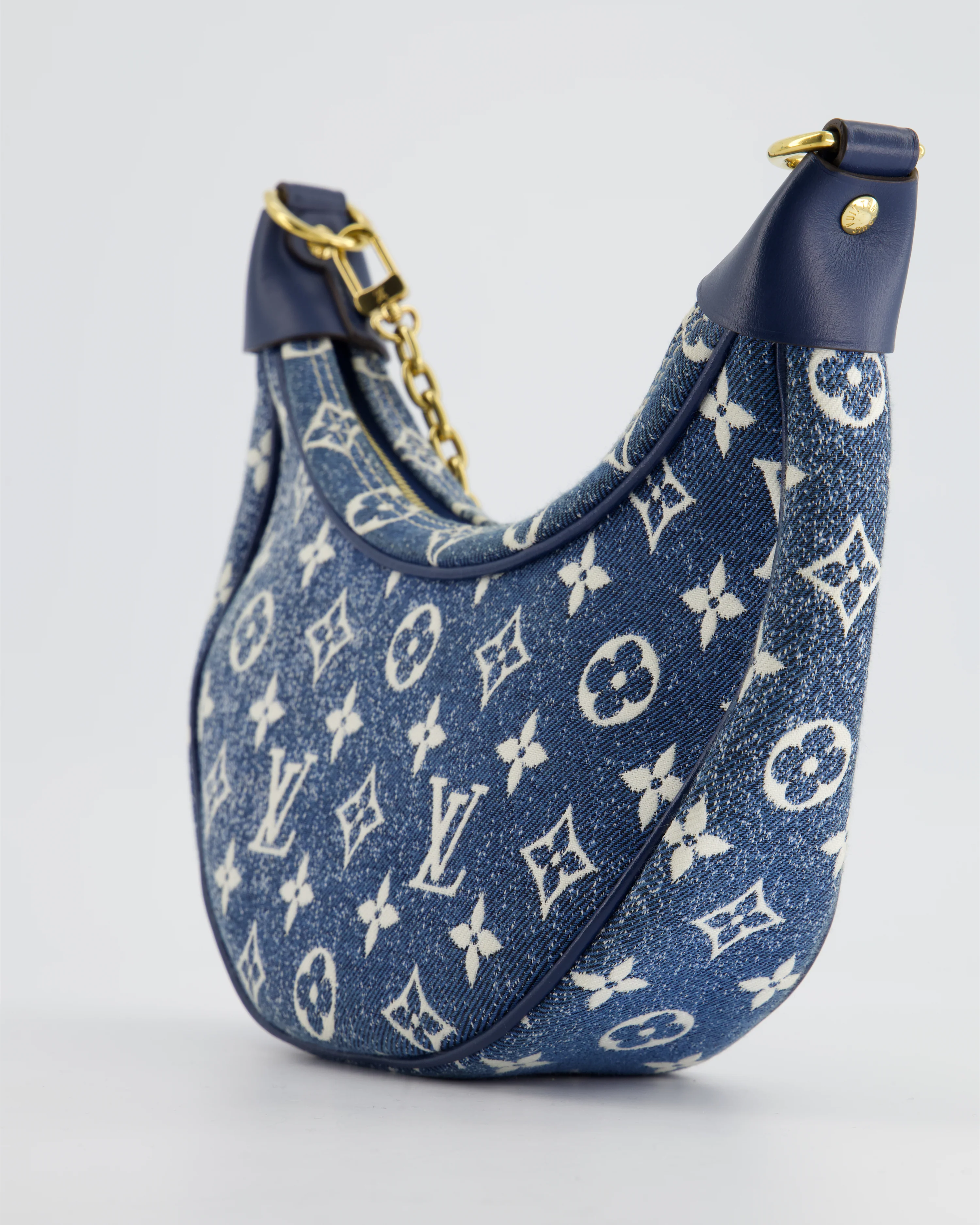 *HOT* Louis Vuitton Denim Monogram Loop Bag - Image 15