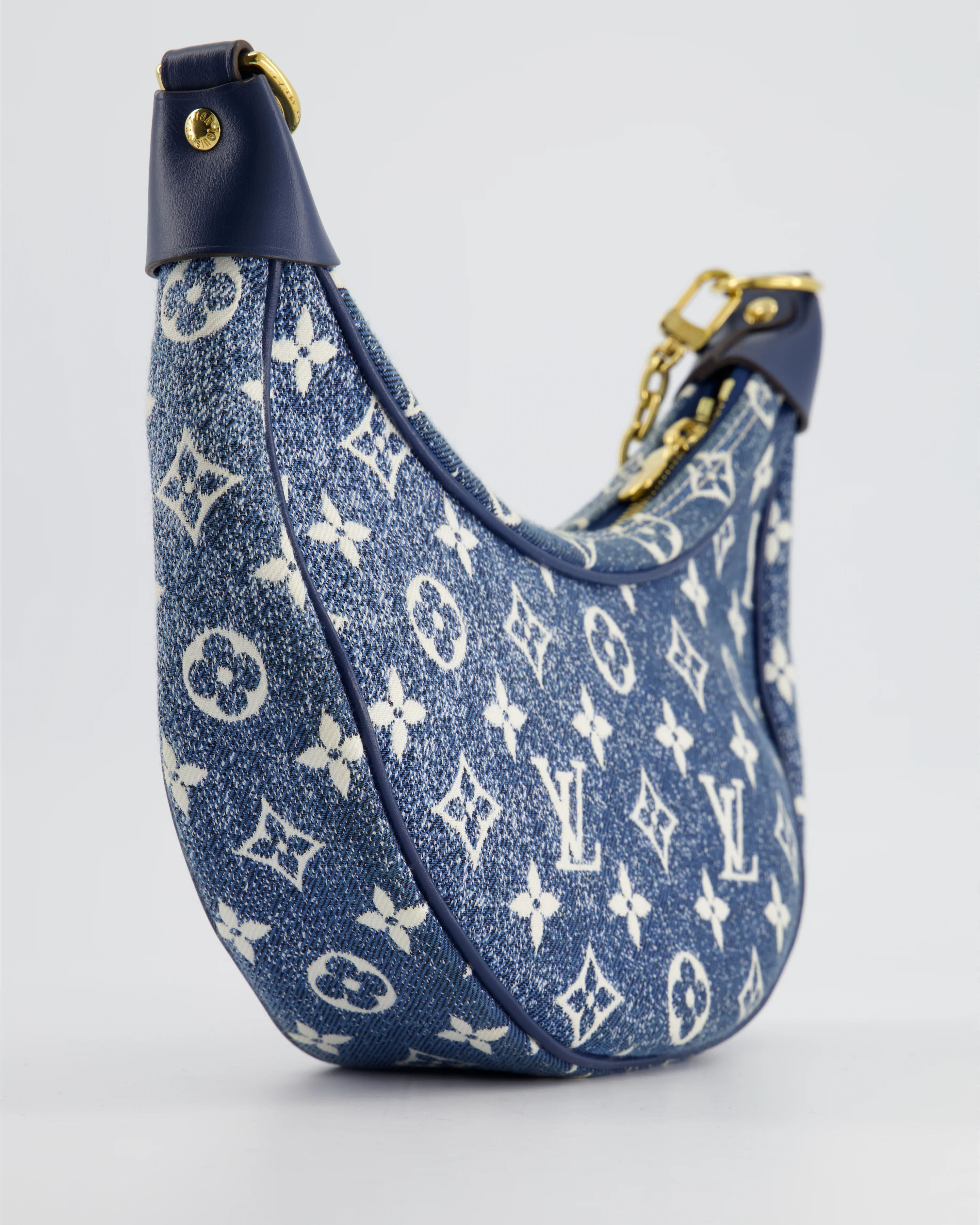 *HOT* Louis Vuitton Denim Monogram Loop Bag - Image 16