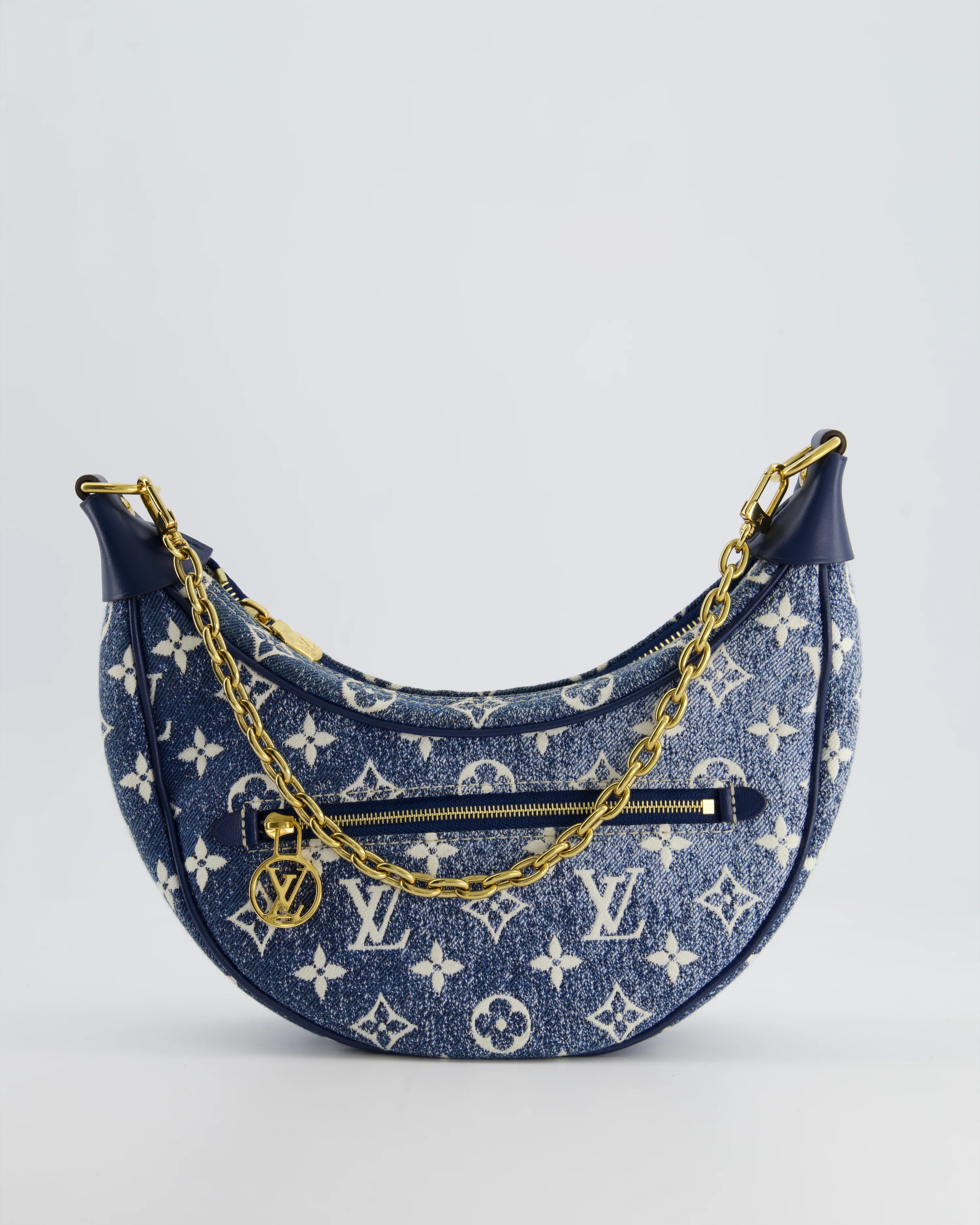 *HOT* Louis Vuitton Denim Monogram Loop Bag - Image 4