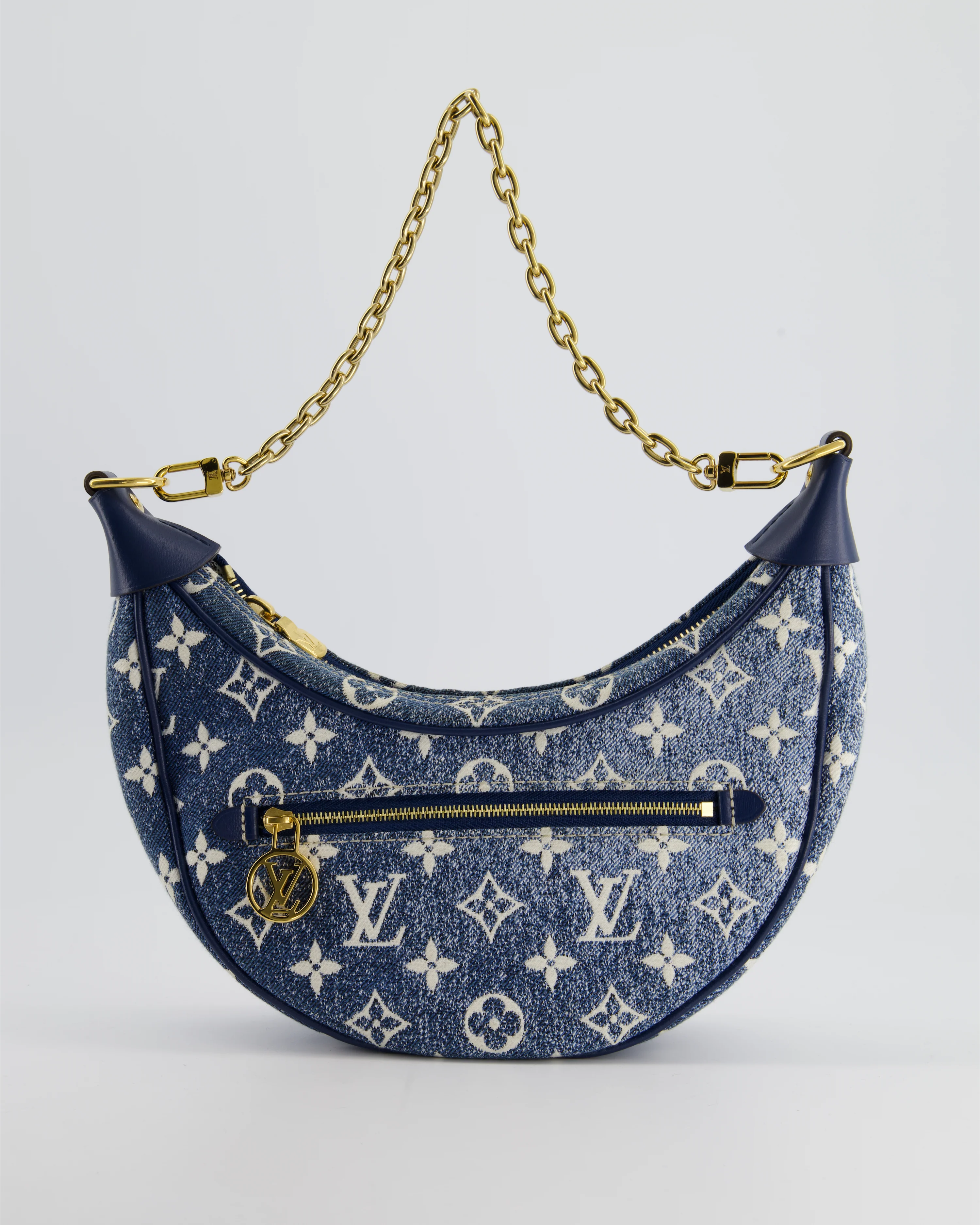 *HOT* Louis Vuitton Denim Monogram Loop Bag - Image 5