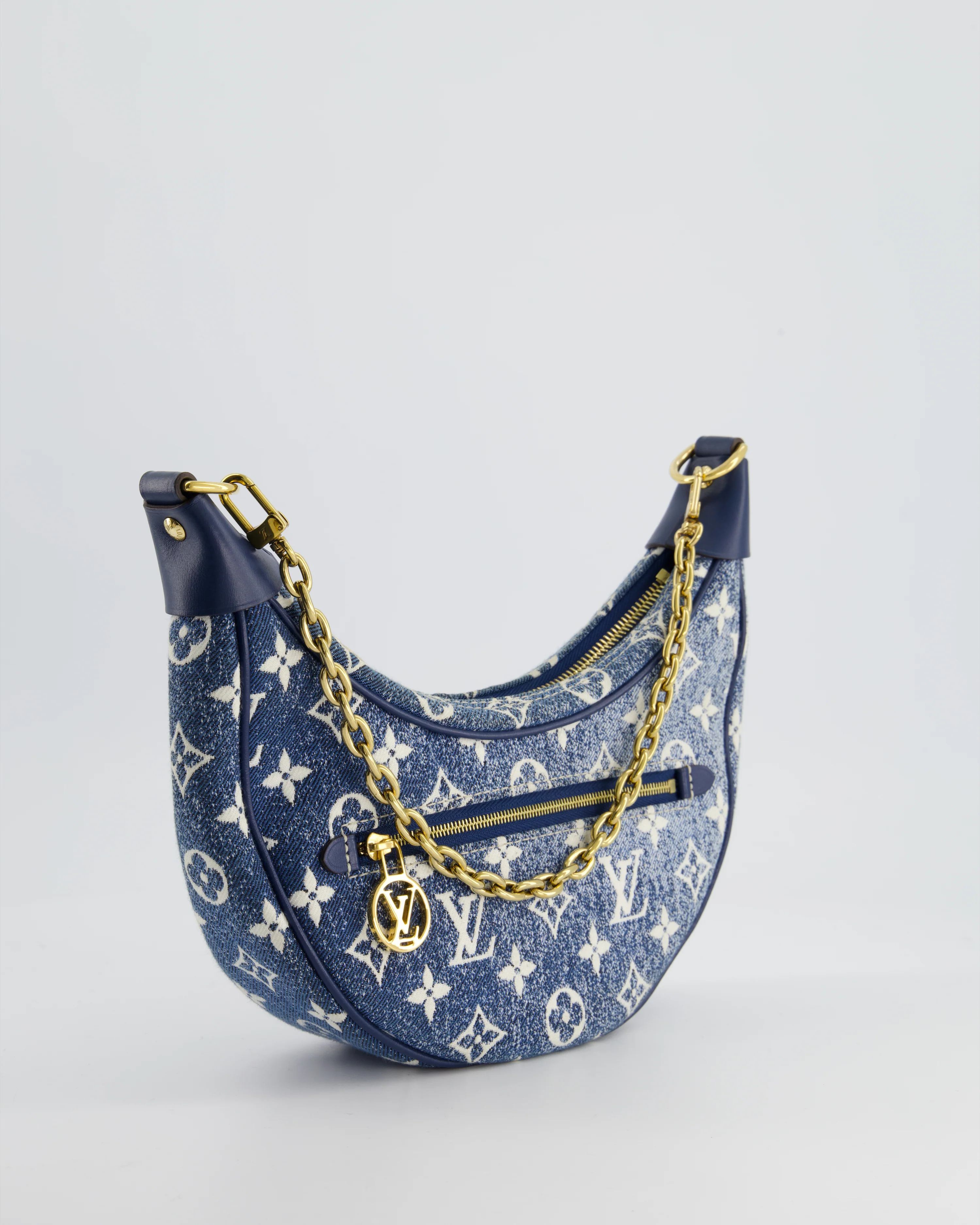 *HOT* Louis Vuitton Denim Monogram Loop Bag - Image 6