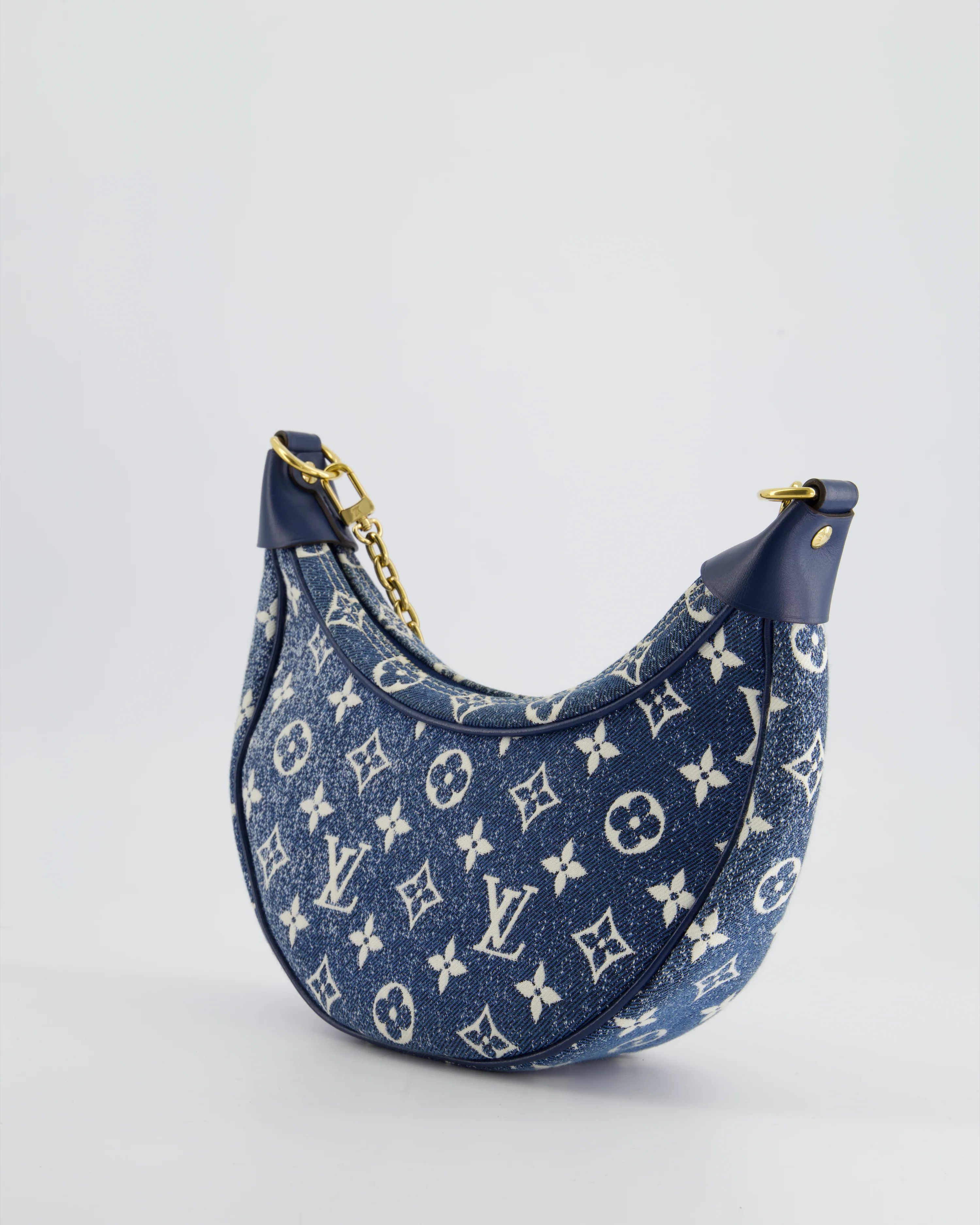 *HOT* Louis Vuitton Denim Monogram Loop Bag - Image 8