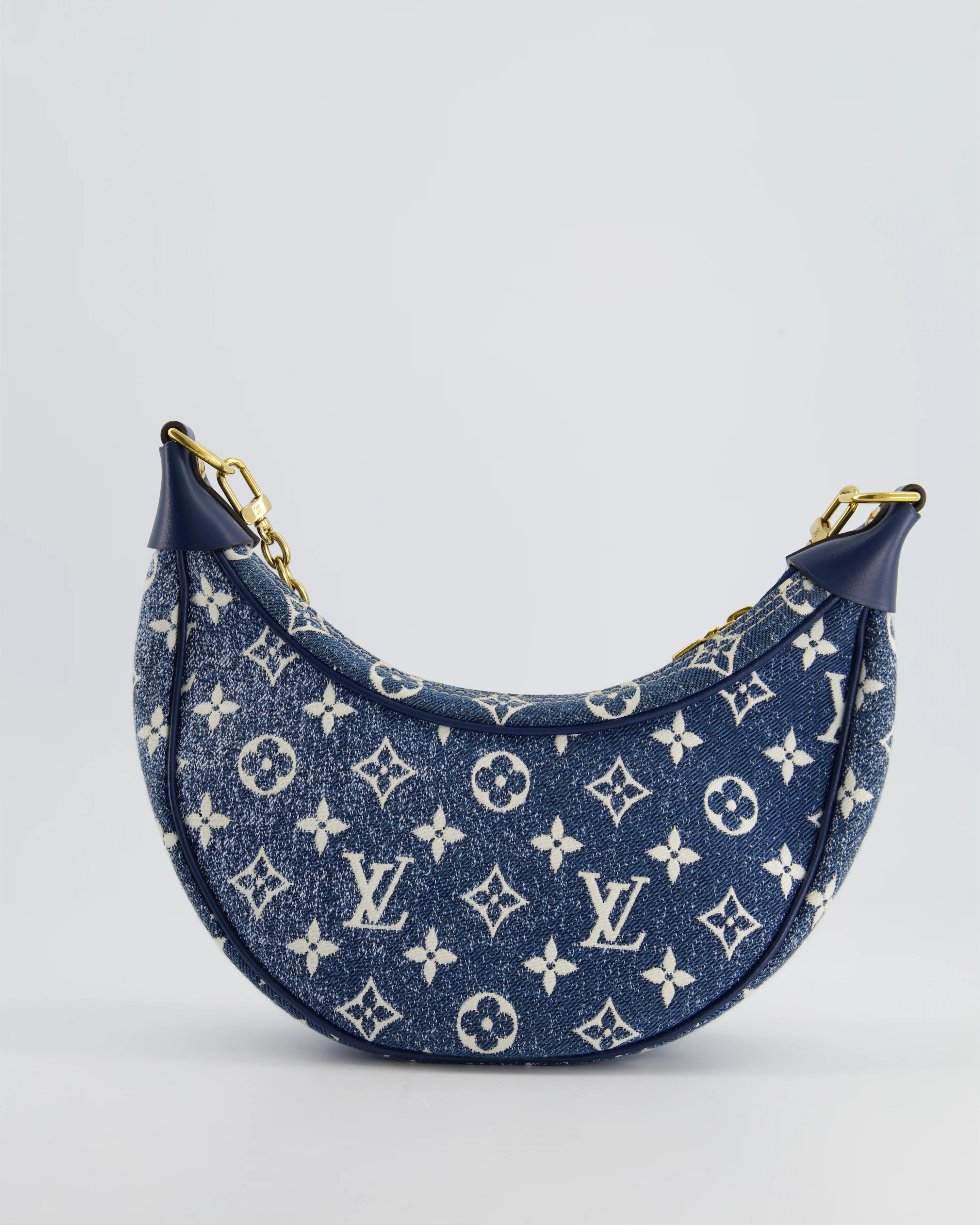 *HOT* Louis Vuitton Denim Monogram Loop Bag - Image 9