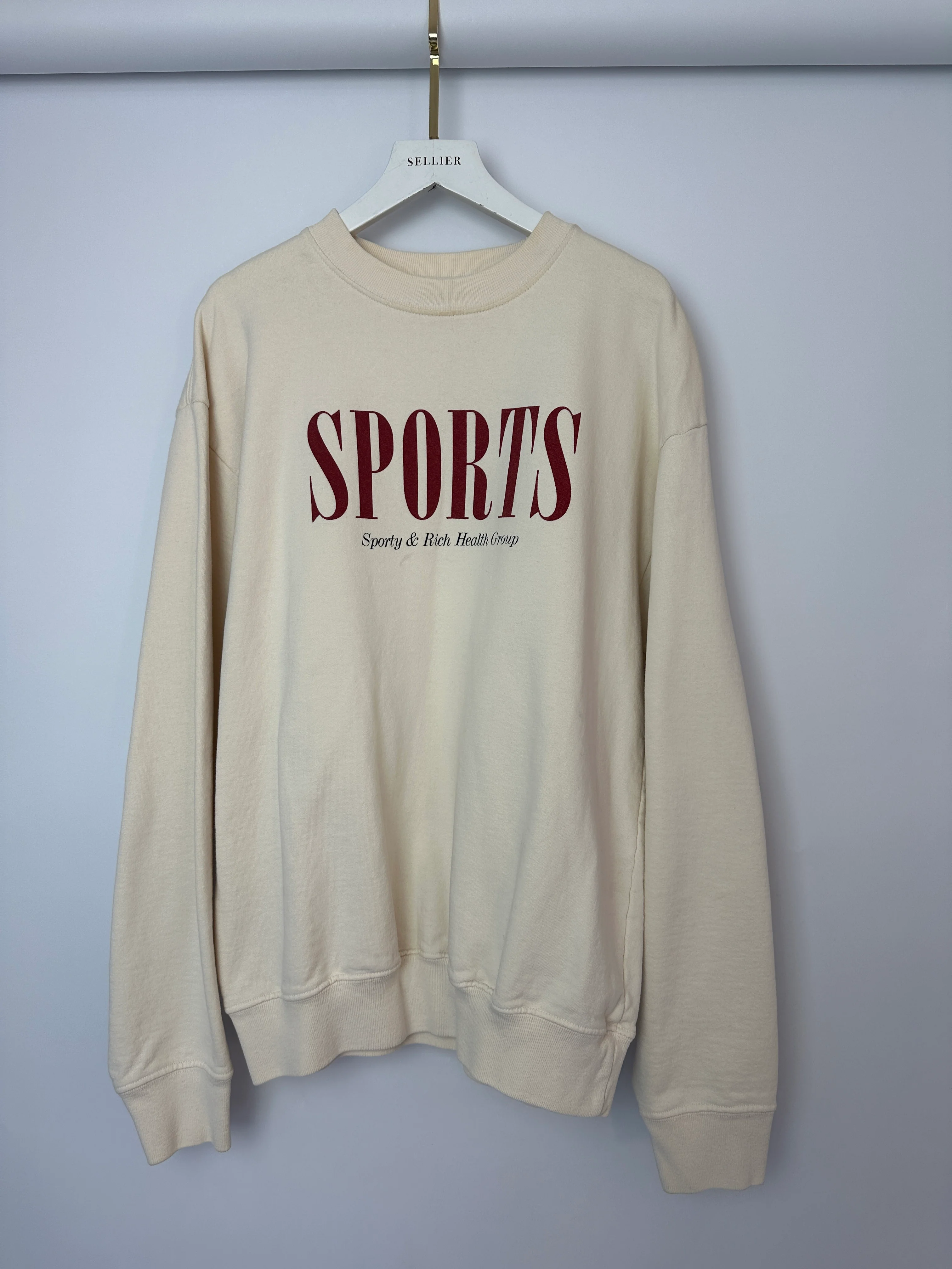 Sporty & Rich Beige Crewneck Size S (UK 6/8) - Image 4