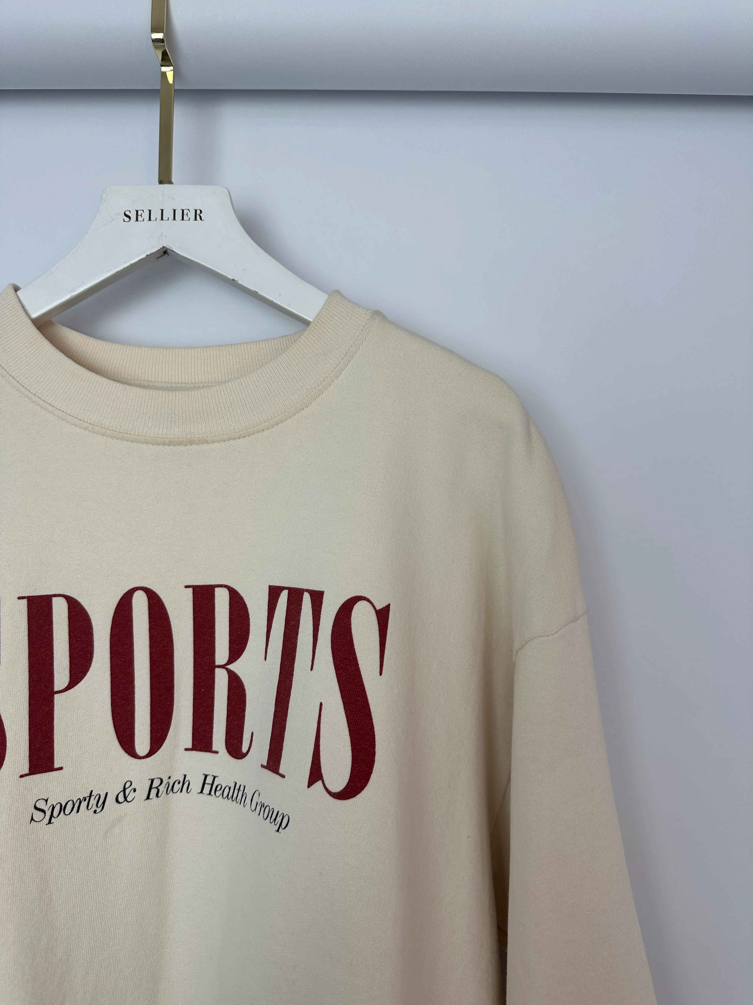 Sporty & Rich Beige Crewneck Size S (UK 6/8) - Image 5