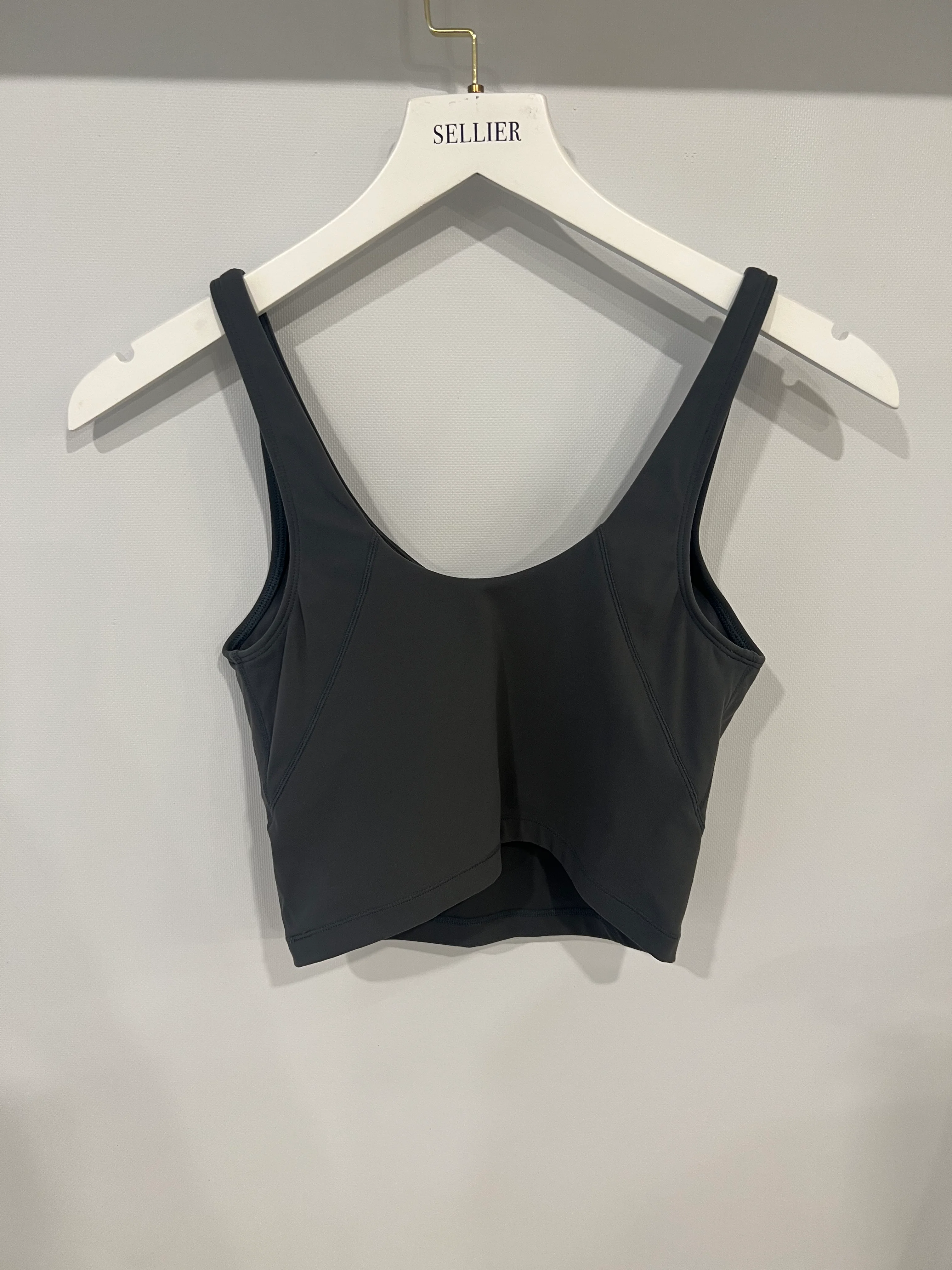 Sporty and Rich Grey Top and Biker Shorts Set with White Printed Logo Detail Size S (UK 8) RRP £160 - Image 13