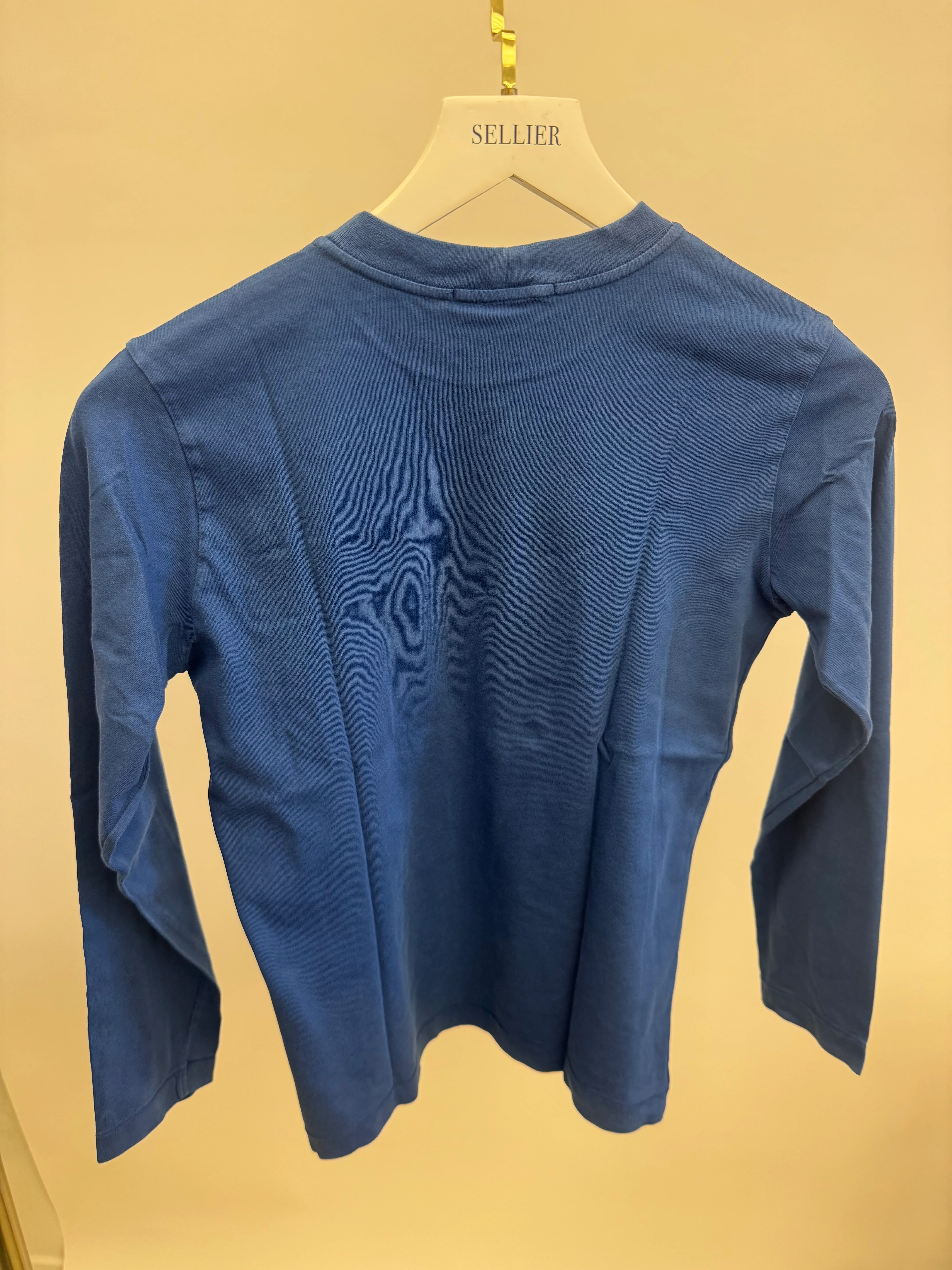 Stone Island Kids Blue Long-Sleeve T-Shirt with Logo Detail Size 10 years - Image 5
