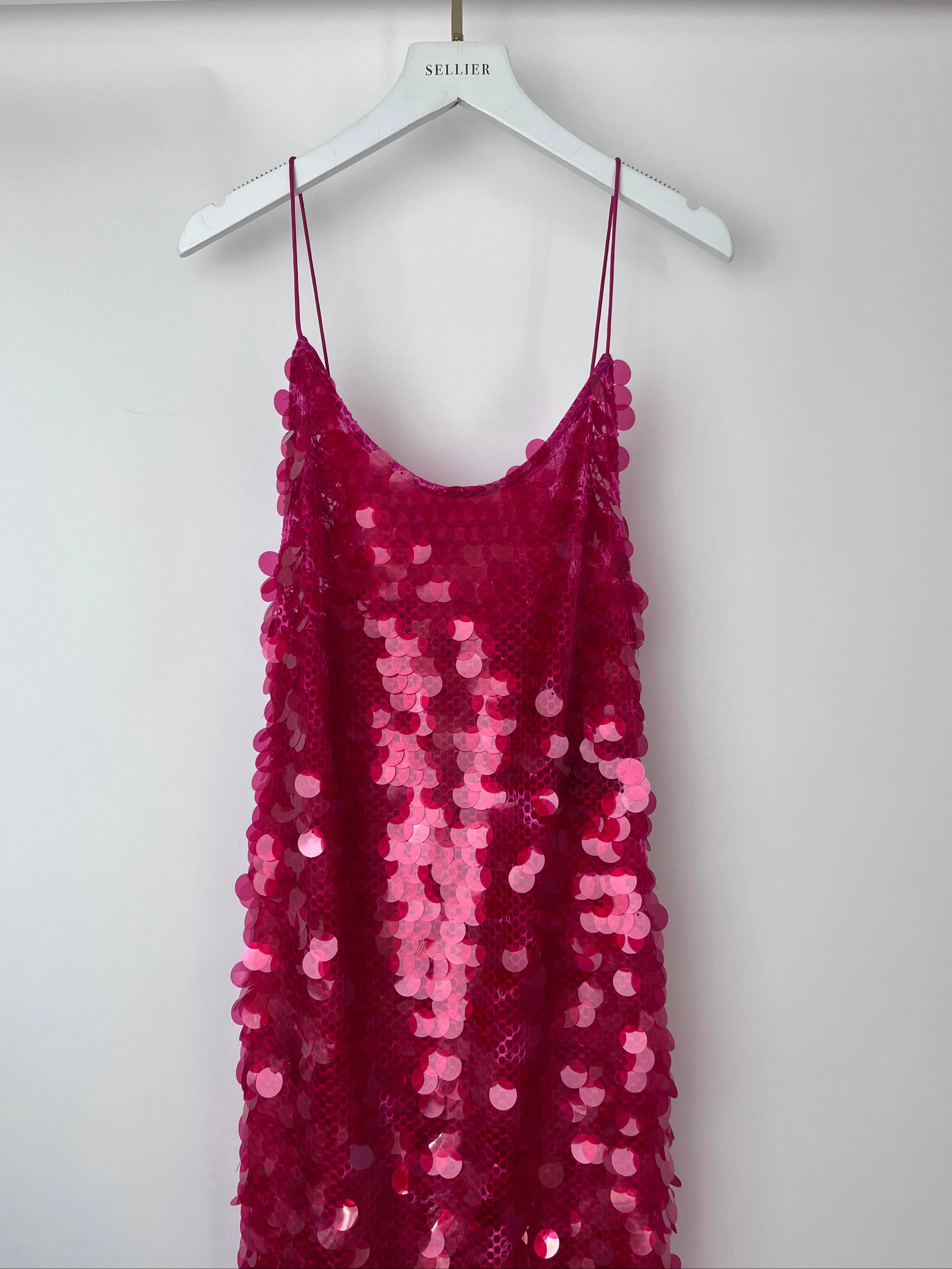 The New Arrivals by Ilkyaz Ozel Sequin Gwyneth Maxi Dress in Flamboyante Size FR 34 (UK 6) - Image 10