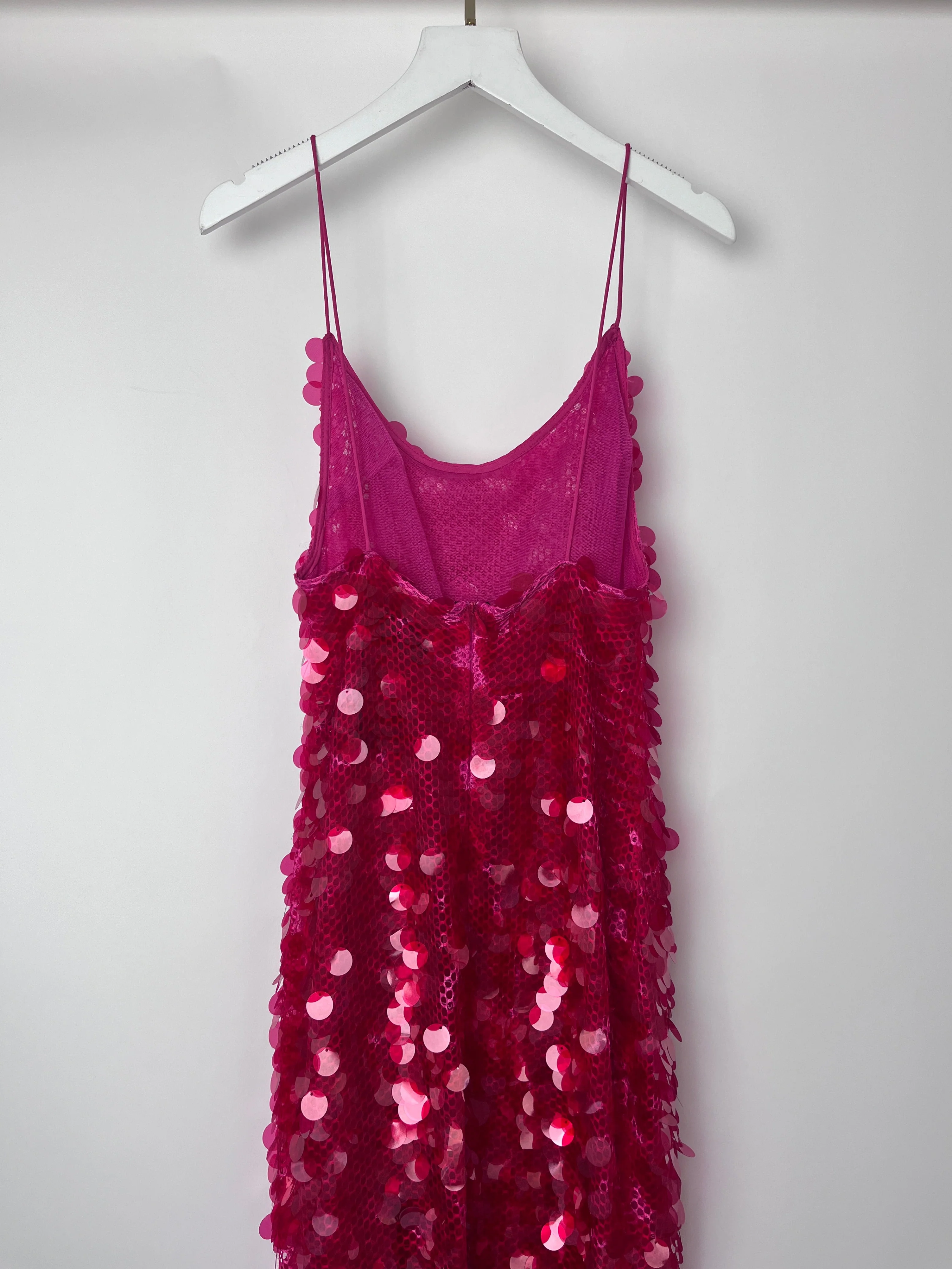 The New Arrivals by Ilkyaz Ozel Sequin Gwyneth Maxi Dress in Flamboyante Size FR 34 (UK 6) - Image 13