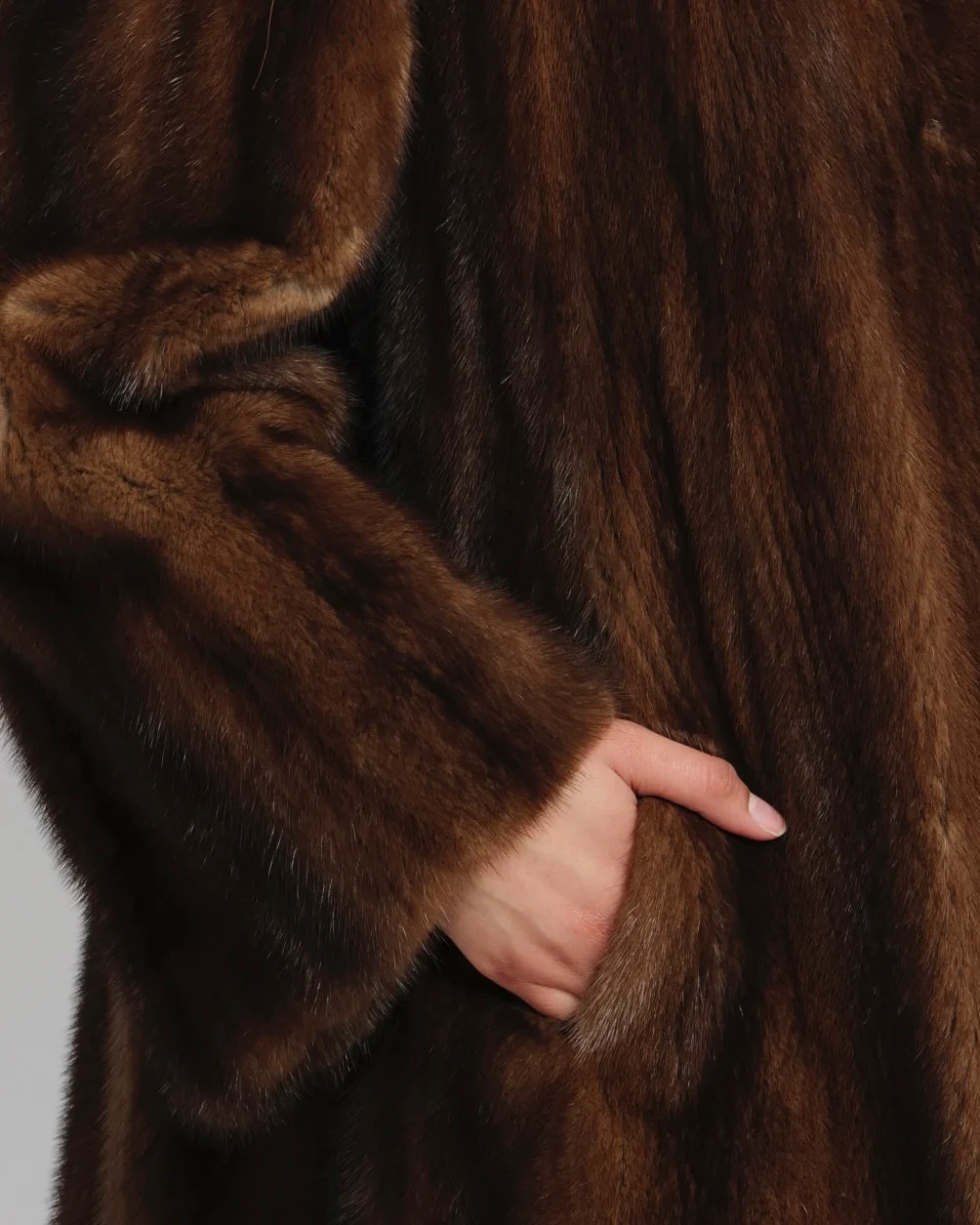 Alexandre Brown Mink Fur Coat Size UK 8/10 - Image 5