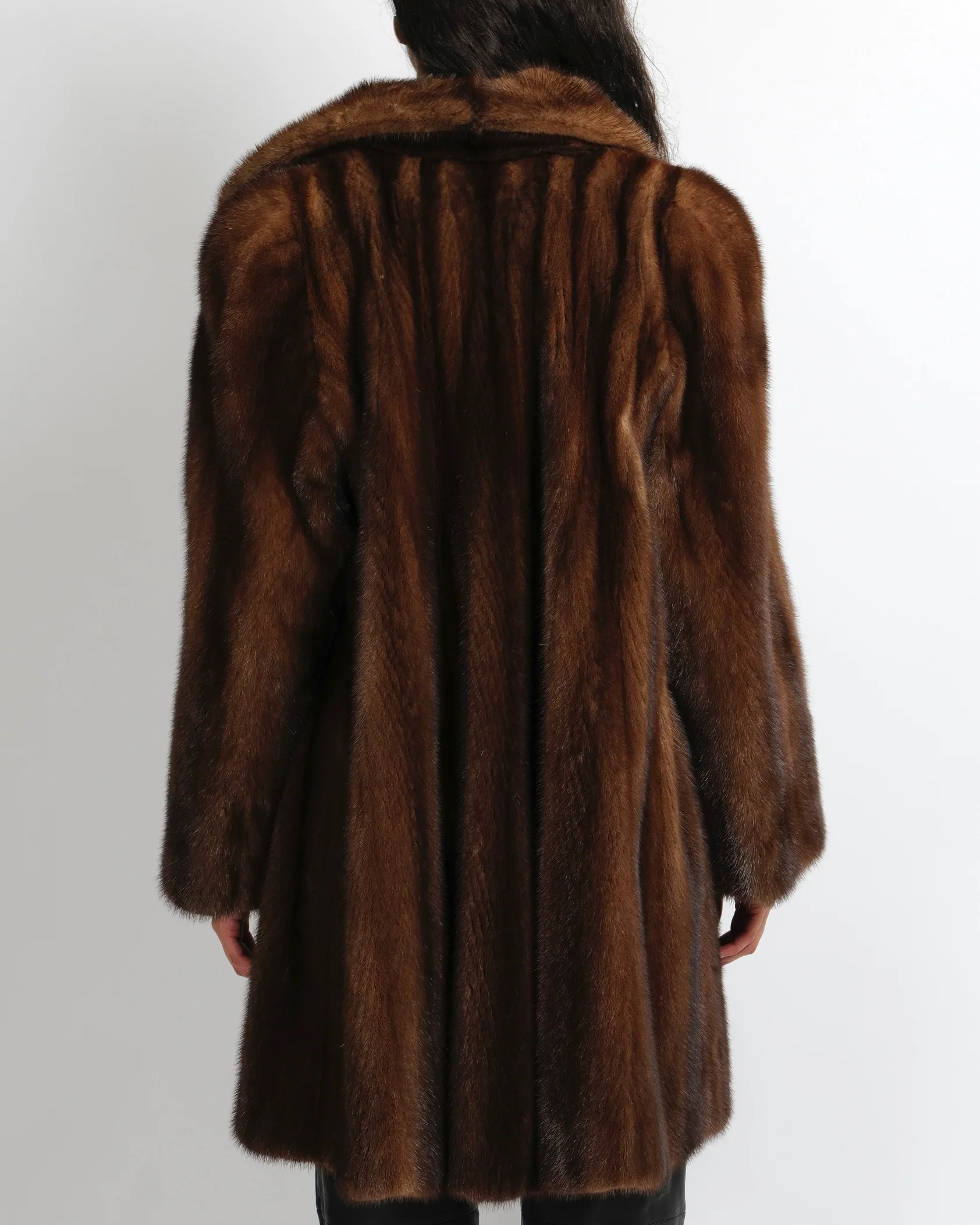 Alexandre Brown Mink Fur Coat Size UK 8/10 - Image 6