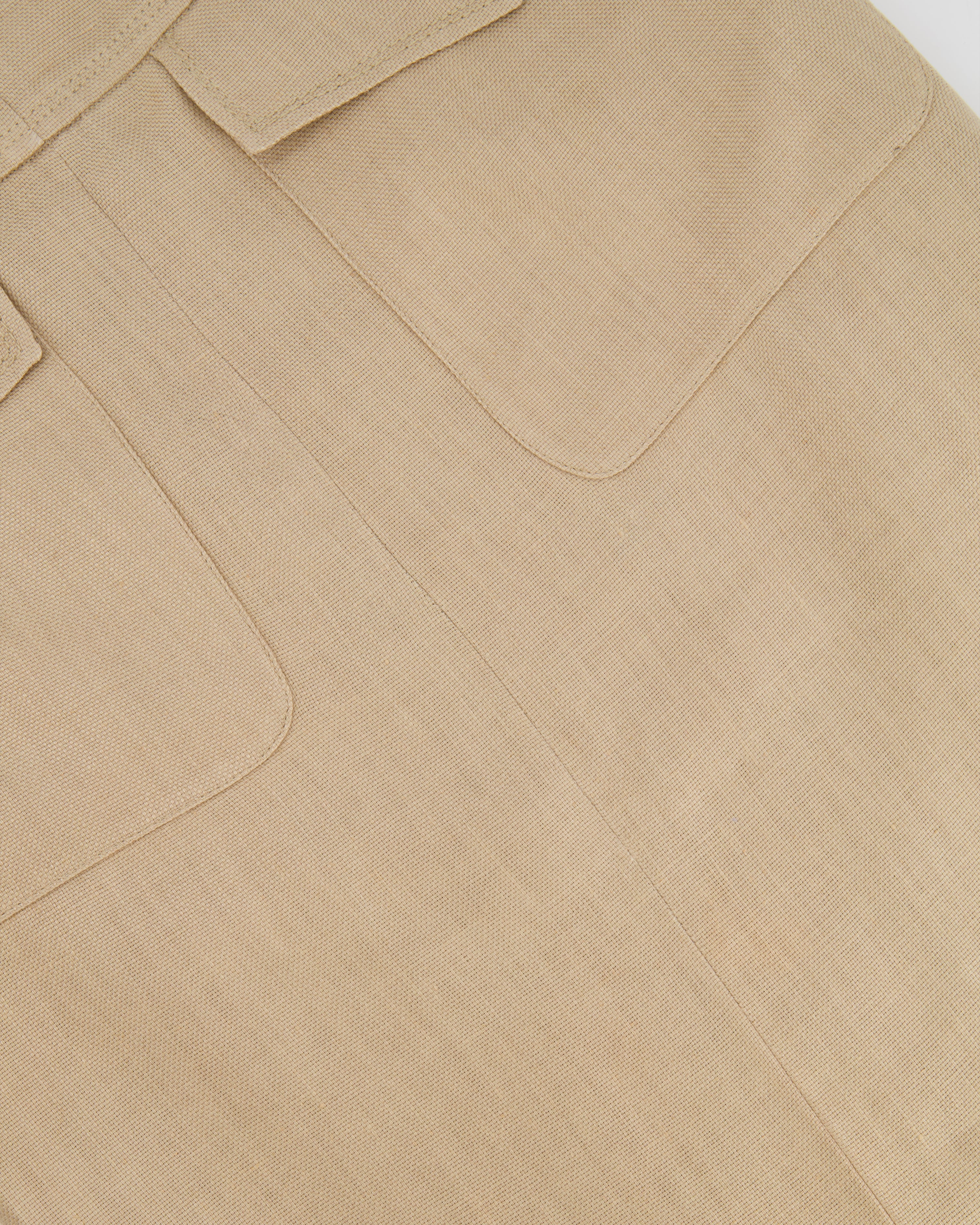 Valentino Beige Linen Midi Skirt with Star Details IT 42 (UK 10) - Image 3