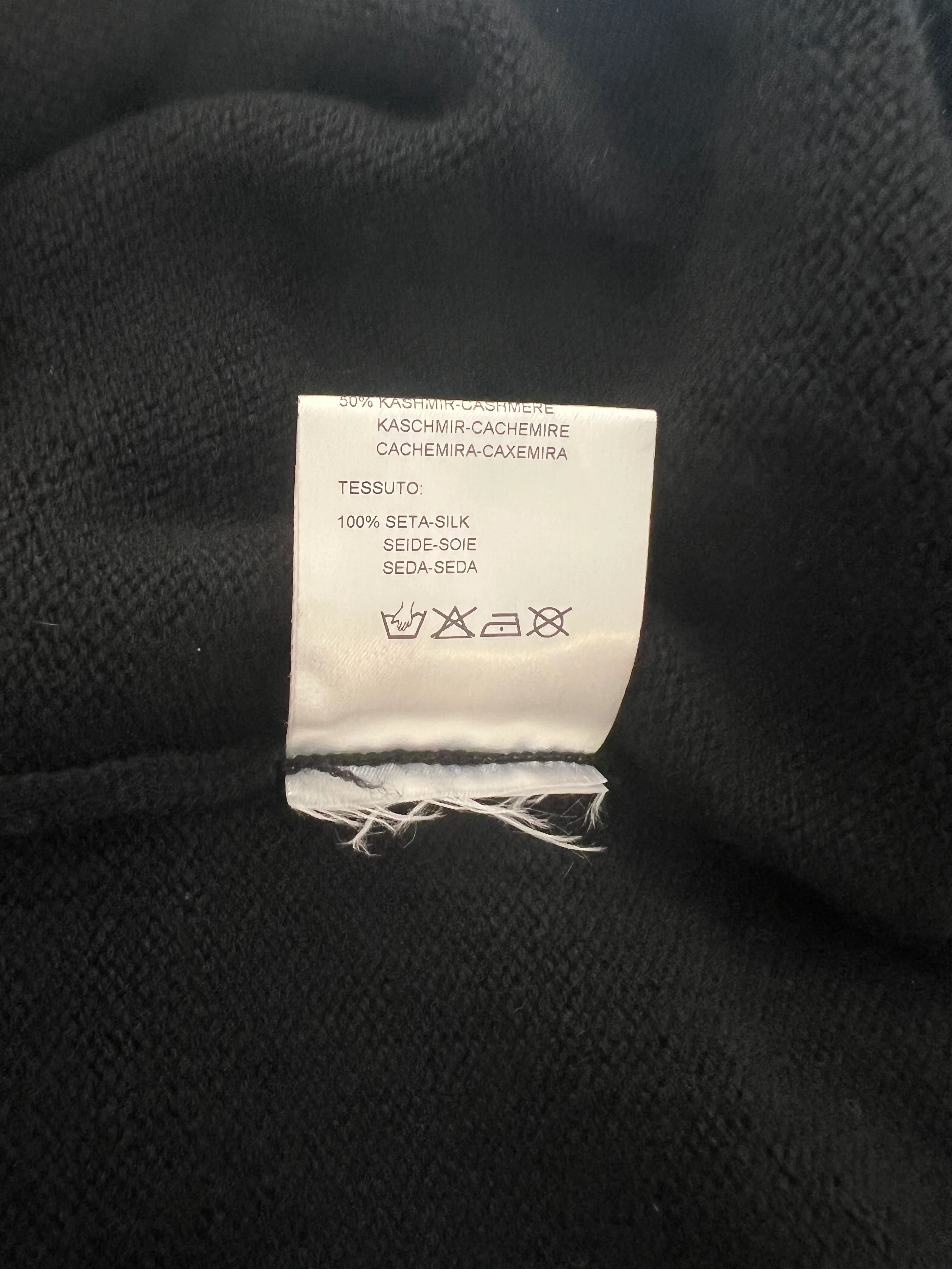 Valentino Black Cashmere Turtleneck Sequin Sleeve Jumper Size M (UK 10) - Image 8