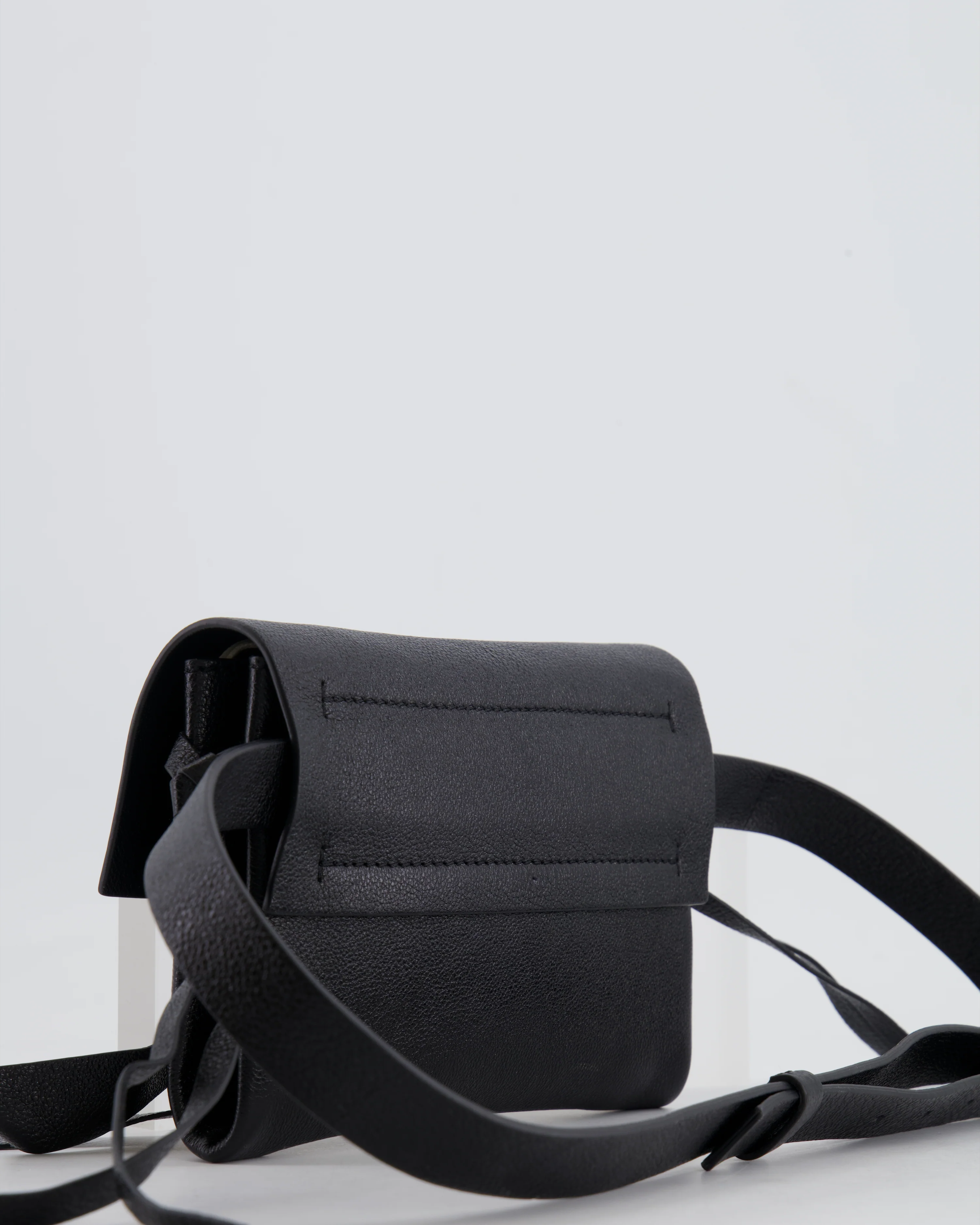 Valentino Black Leather VSling Belt Bag with Gold Logo RRP £1,450 - Image 13