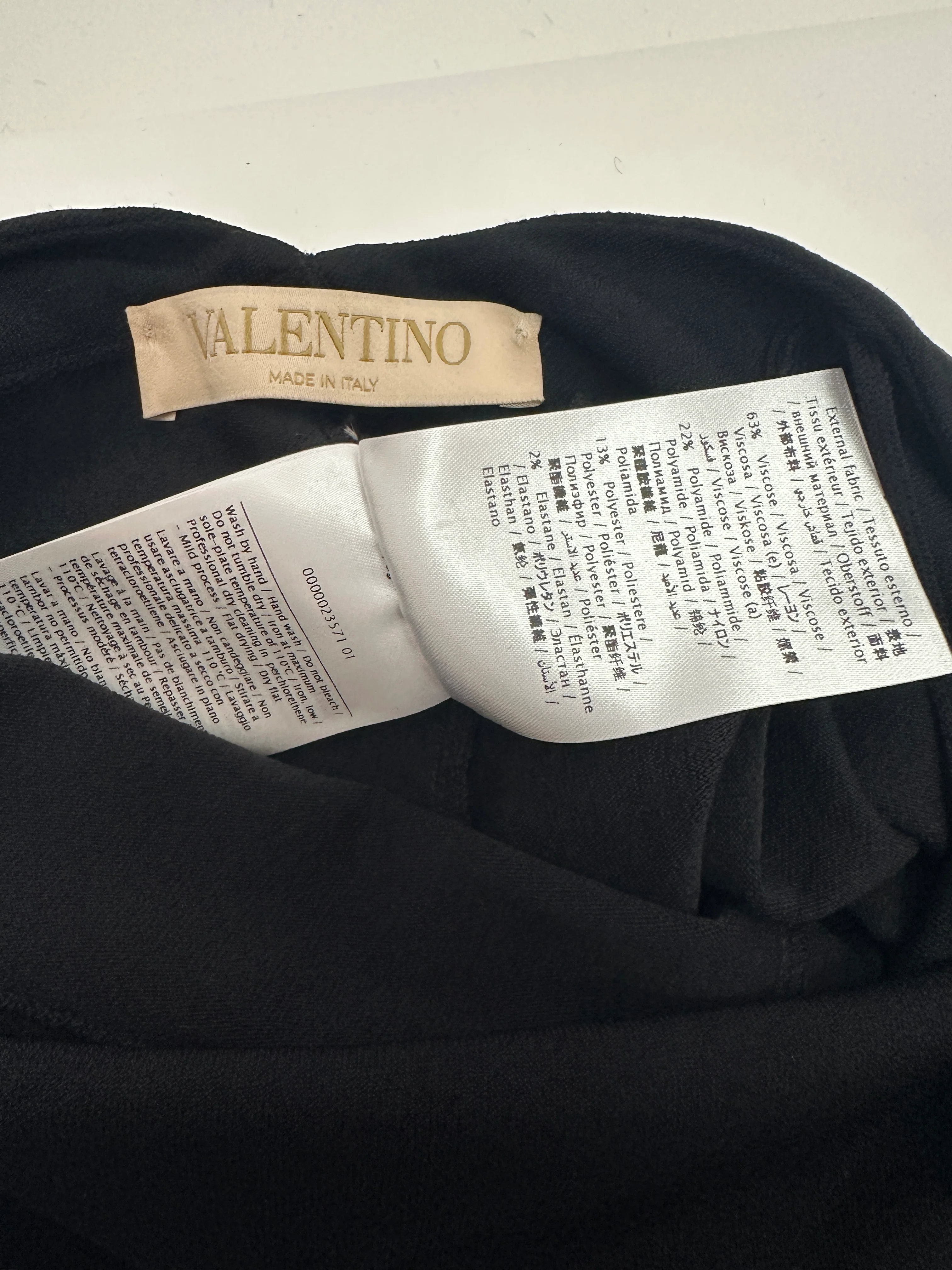 Valentino Black Spandex Spaghetti Strap Full Leg Bodysuit Size XS (UK 4) - Image 7