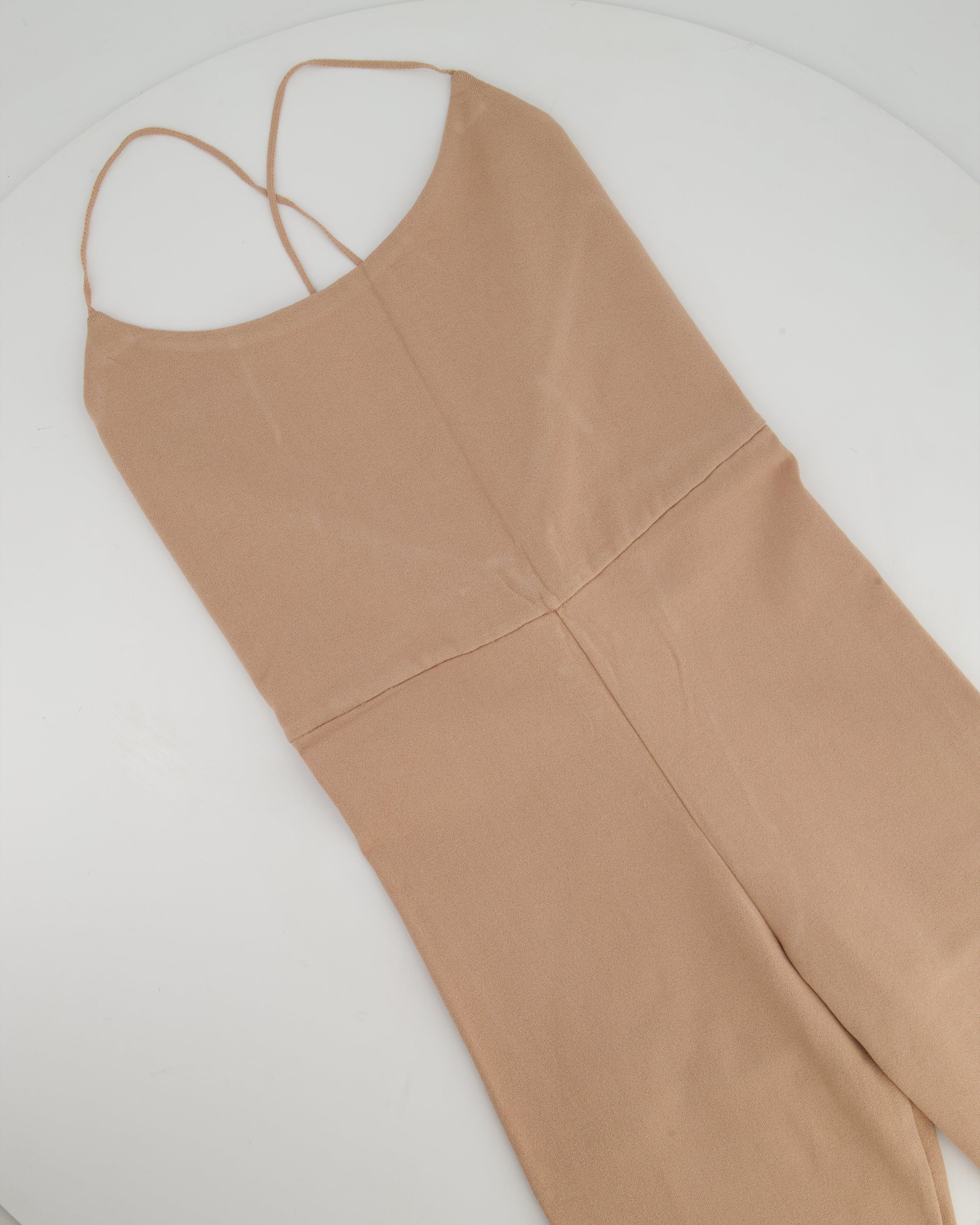 Valentino Light Pink Spandex Spaghetti Strap Full Leg Bodysuit Size XS (UK 4)