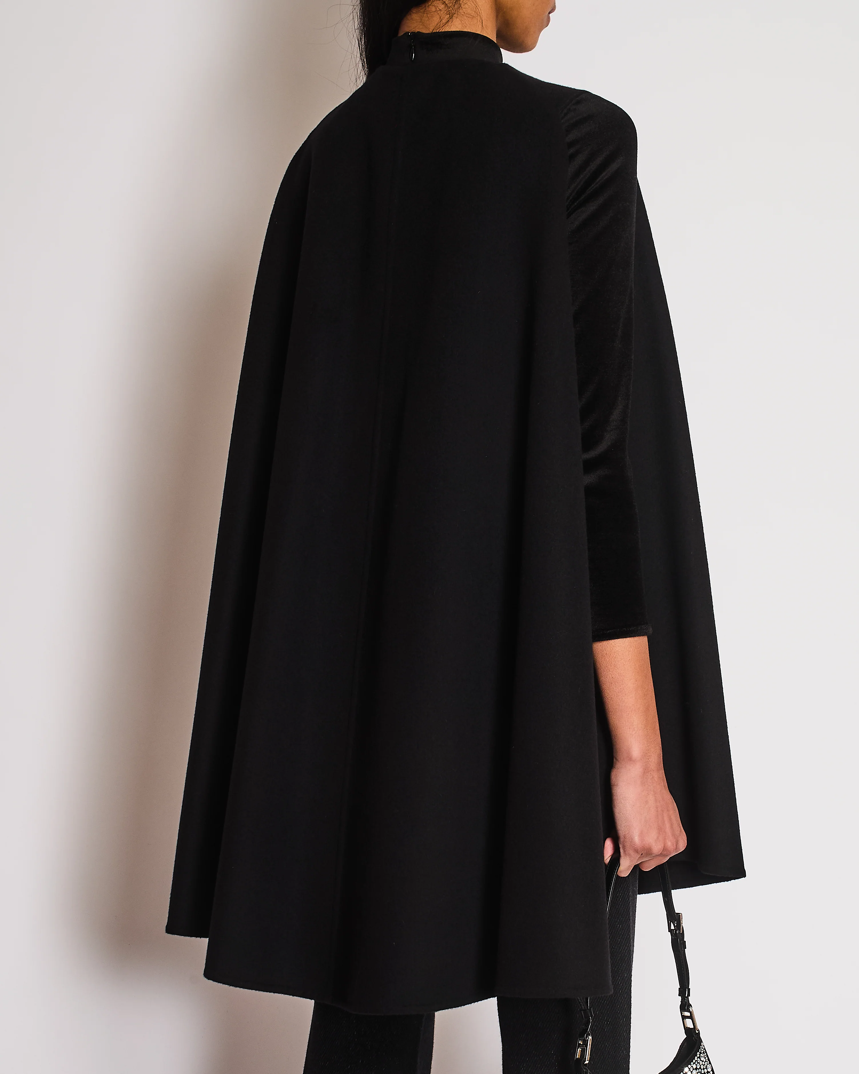 Valentino Black Wool Cape Size IT 38 (UK 6) - Image 4