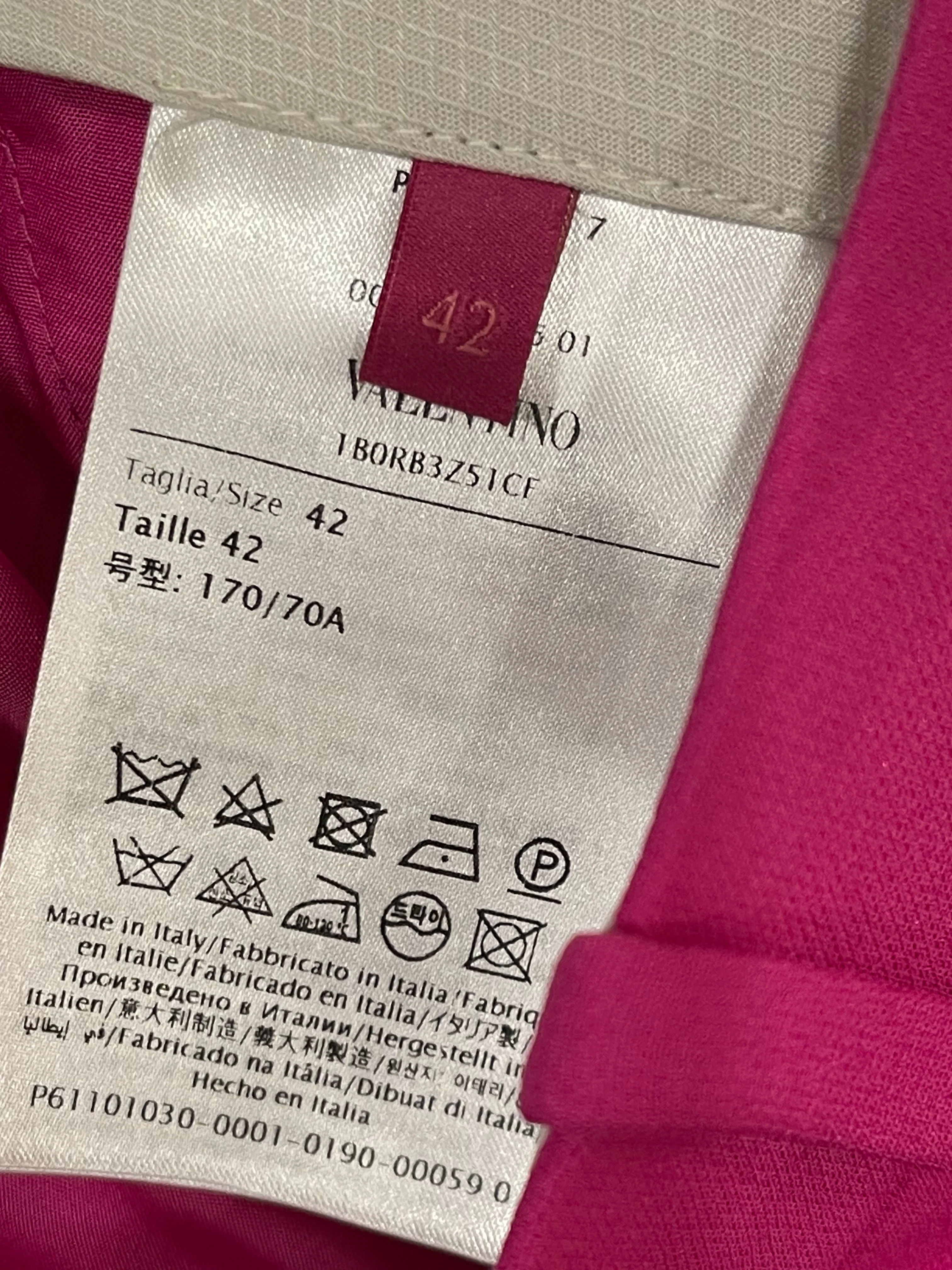 Valentino Hot Pink Blazer Jacket and Matching Trousers Set Size IT 42 (UK 10) - Image 20