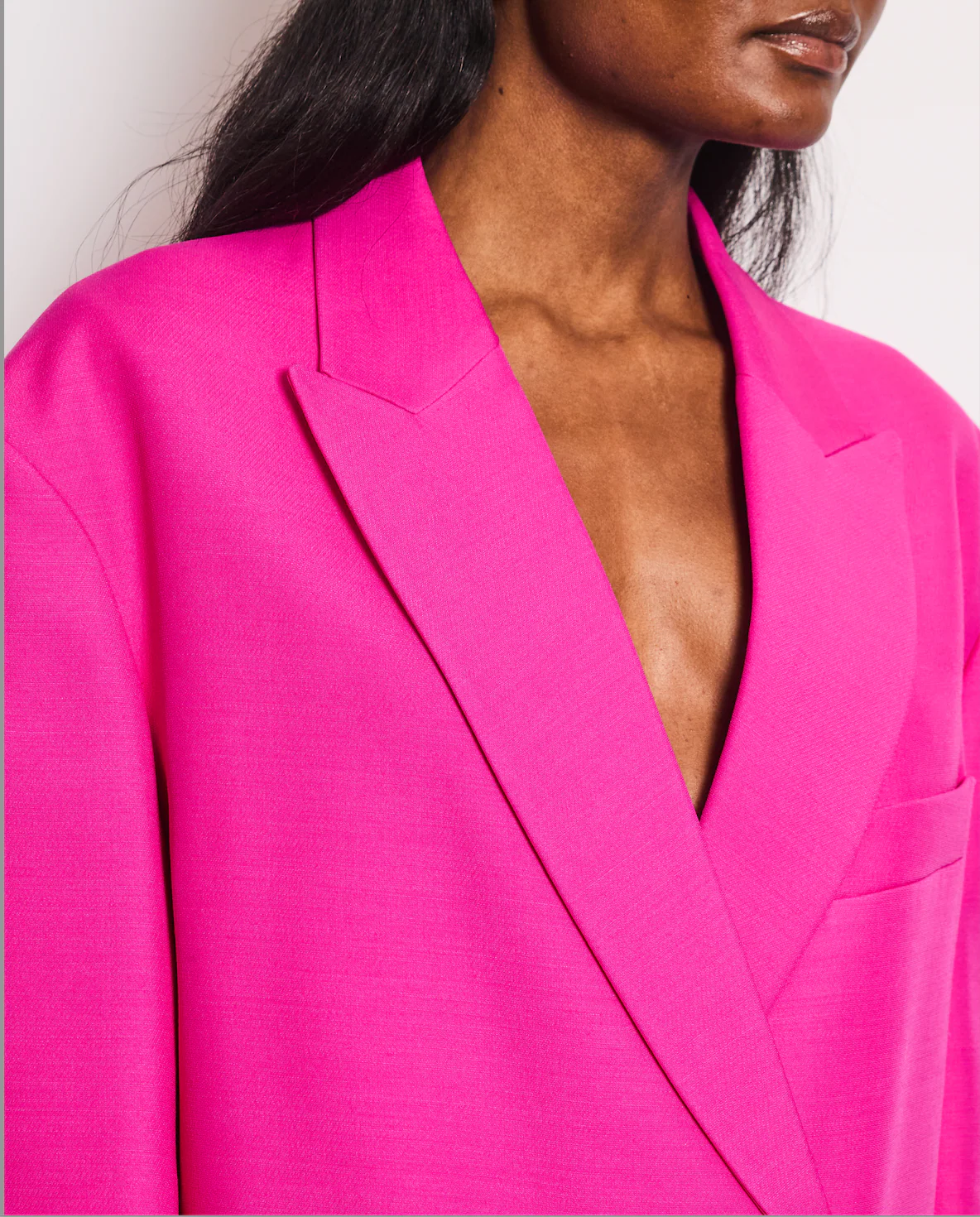 Valentino Hot Pink Blazer Jacket and Matching Trousers Set Size IT 42 (UK 10) - Image 4
