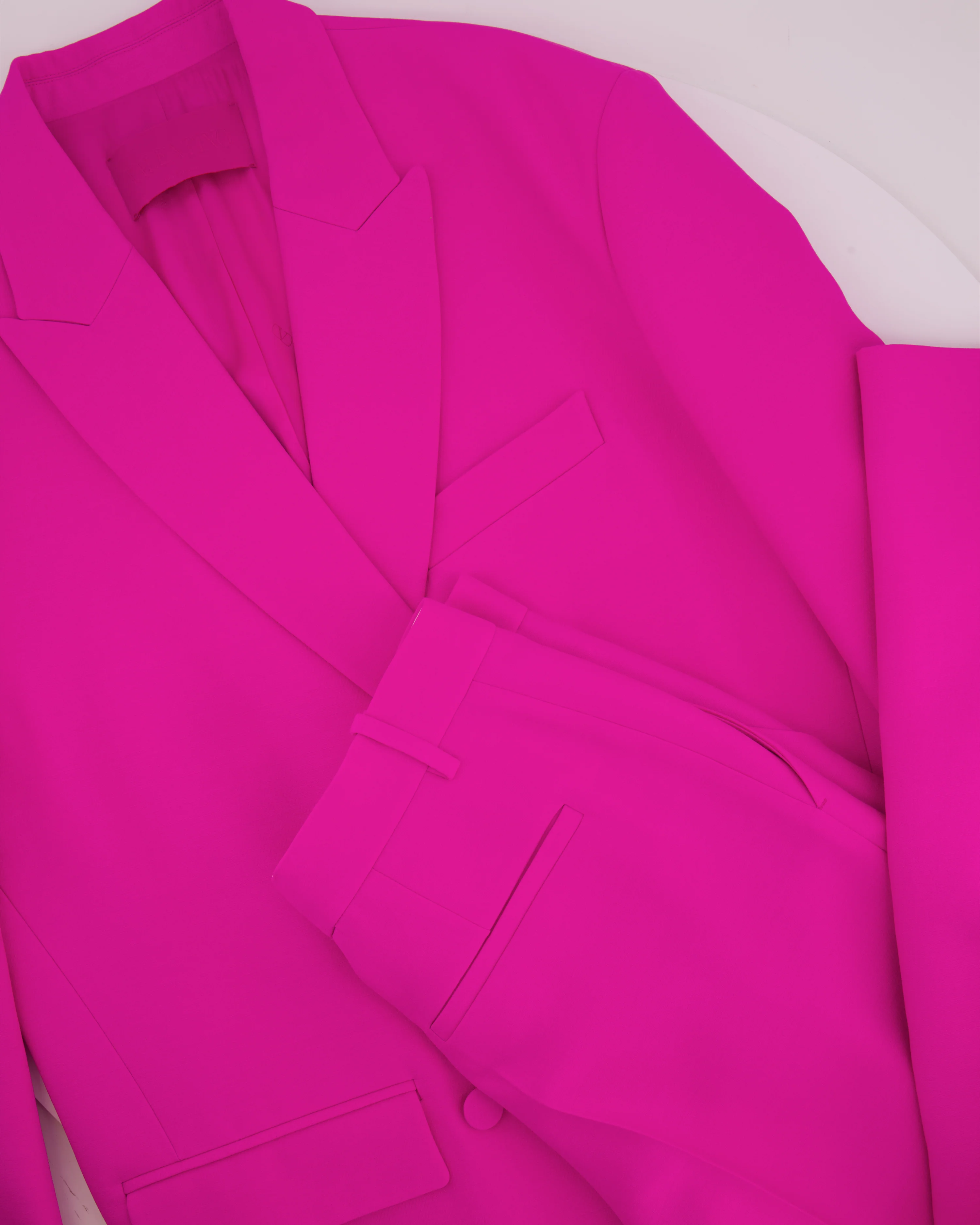 Valentino Hot Pink Blazer Jacket and Matching Trousers Set Size IT 42 (UK 10) - Image 5