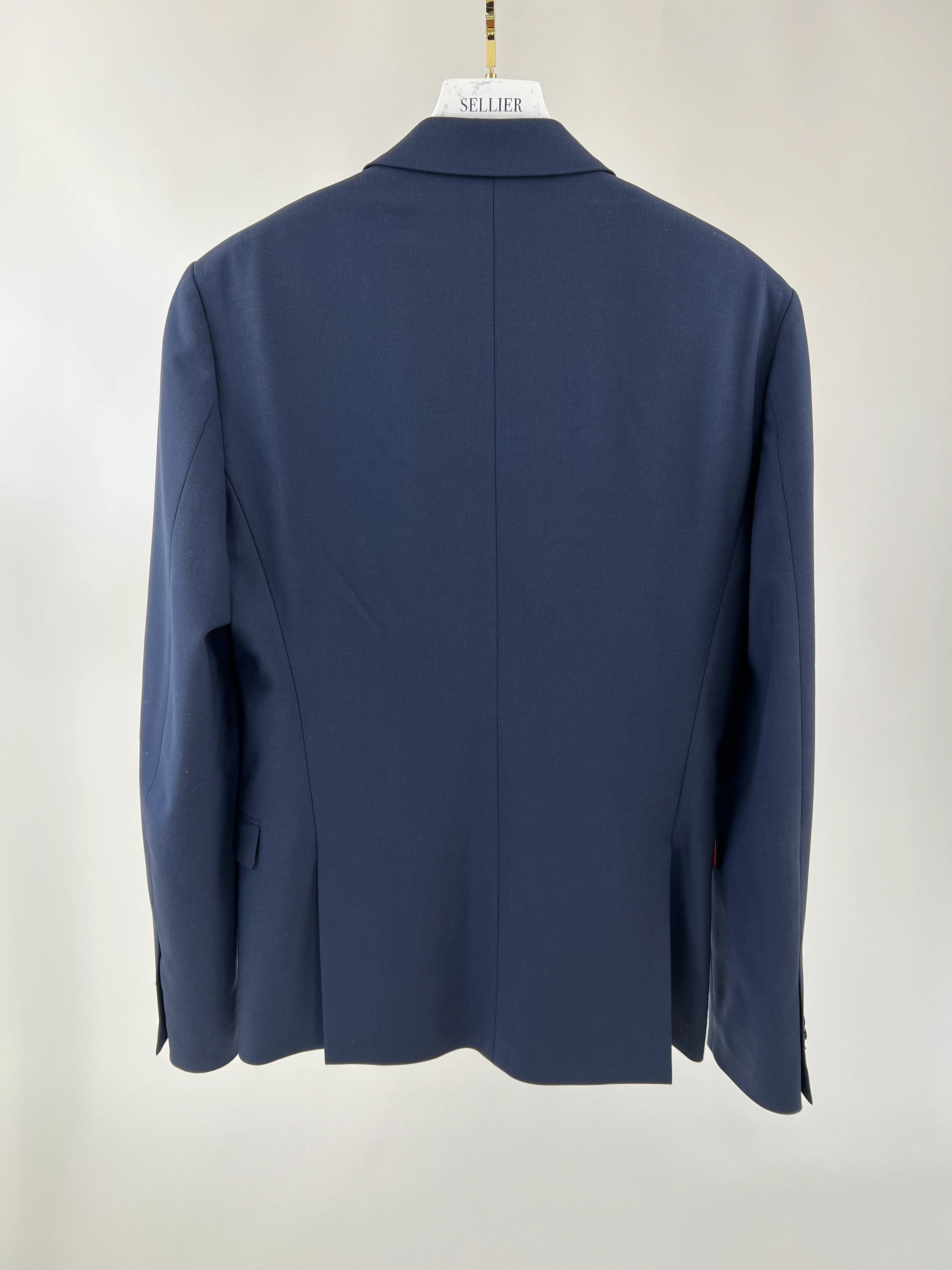 Valentino Menswear Navy Tailored Blazer with Red Interior Size IT 44 (UK 34) - Image 7