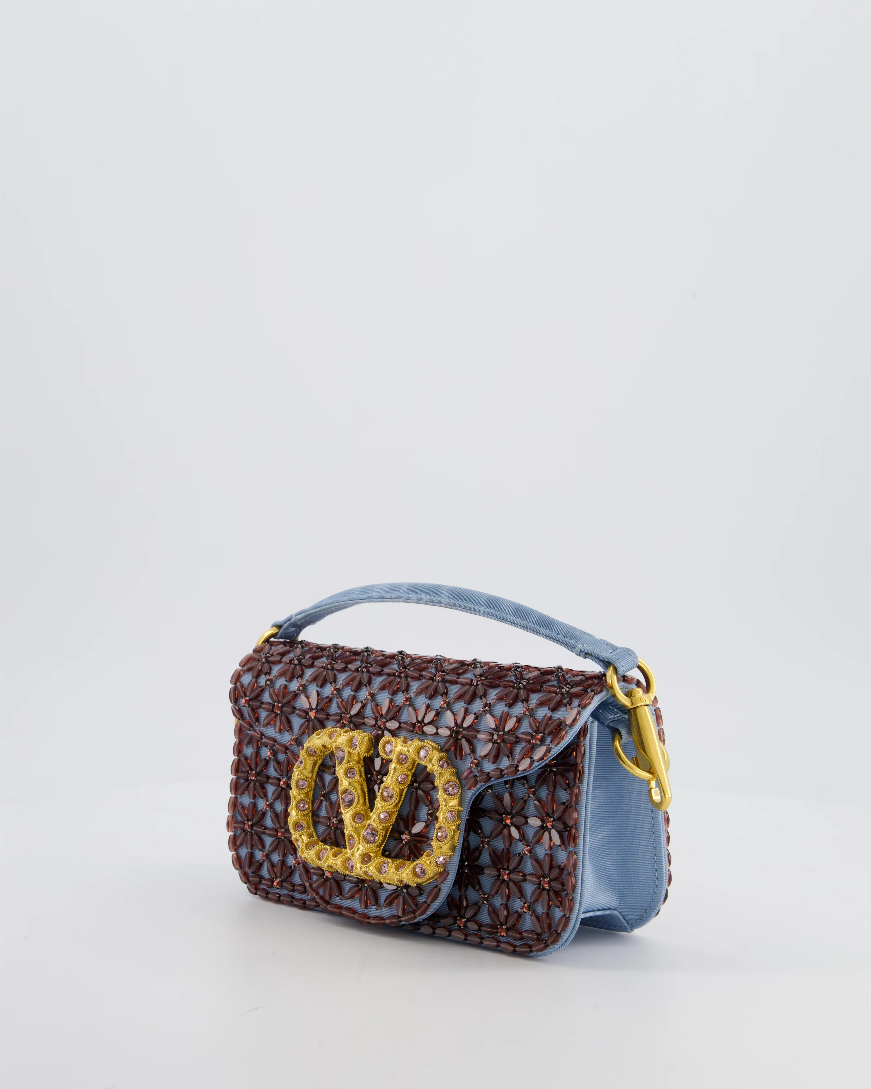 Valentino Multi Small Embroidered Loco Shoulder Bag with Gold tone Hardware RRP £3250 - Image 10