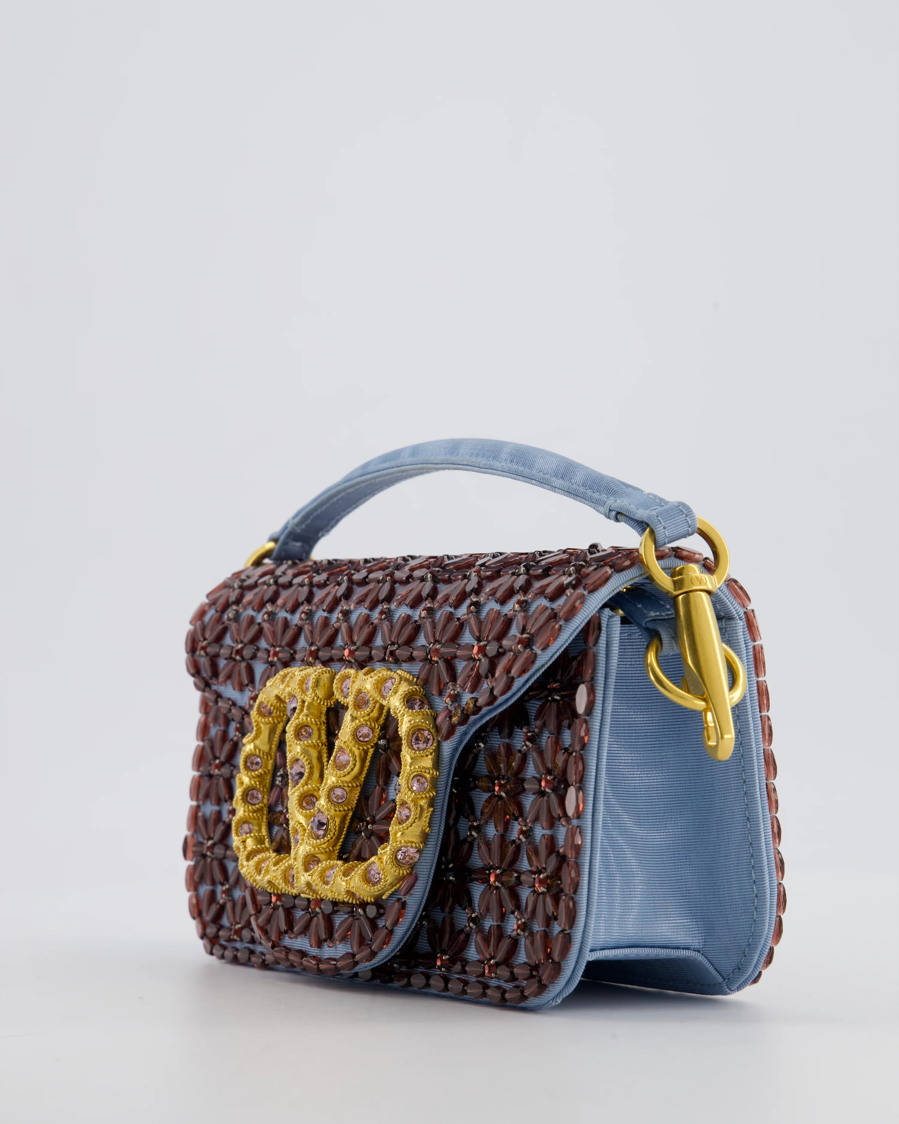 Valentino Multi Small Embroidered Loco Shoulder Bag with Gold tone Hardware RRP £3250 - Image 12