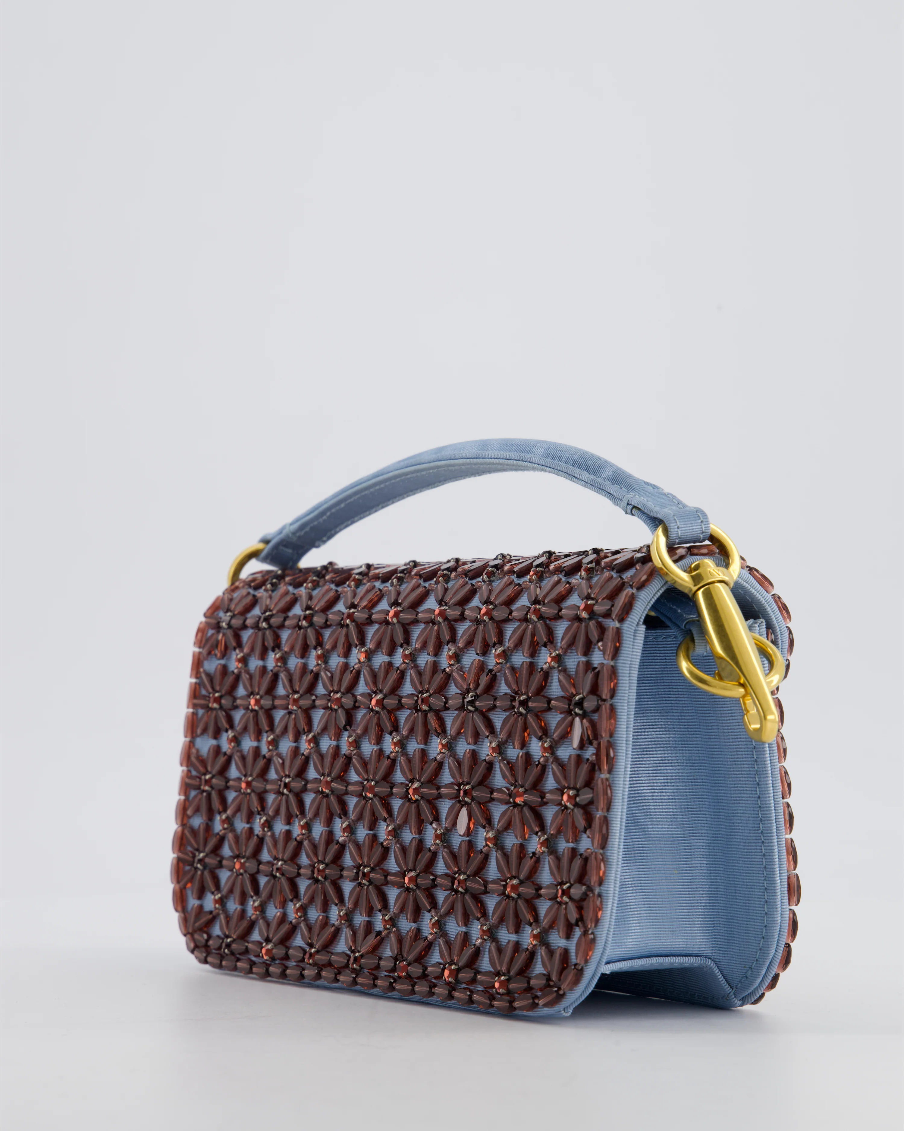 Valentino Multi Small Embroidered Loco Shoulder Bag with Gold tone Hardware RRP £3250 - Image 13