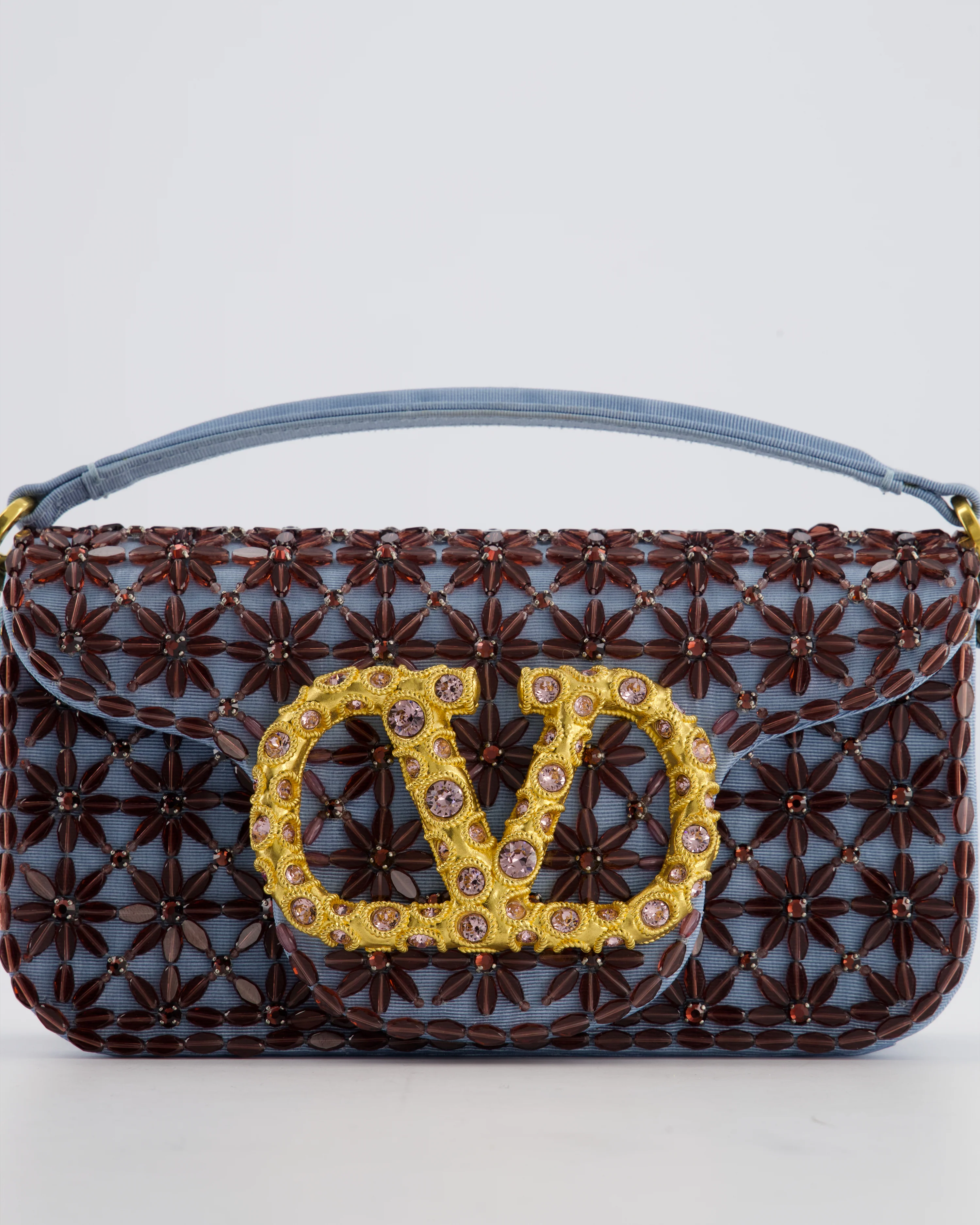 Valentino Multi Small Embroidered Loco Shoulder Bag with Gold tone Hardware RRP £3250 - Image 15