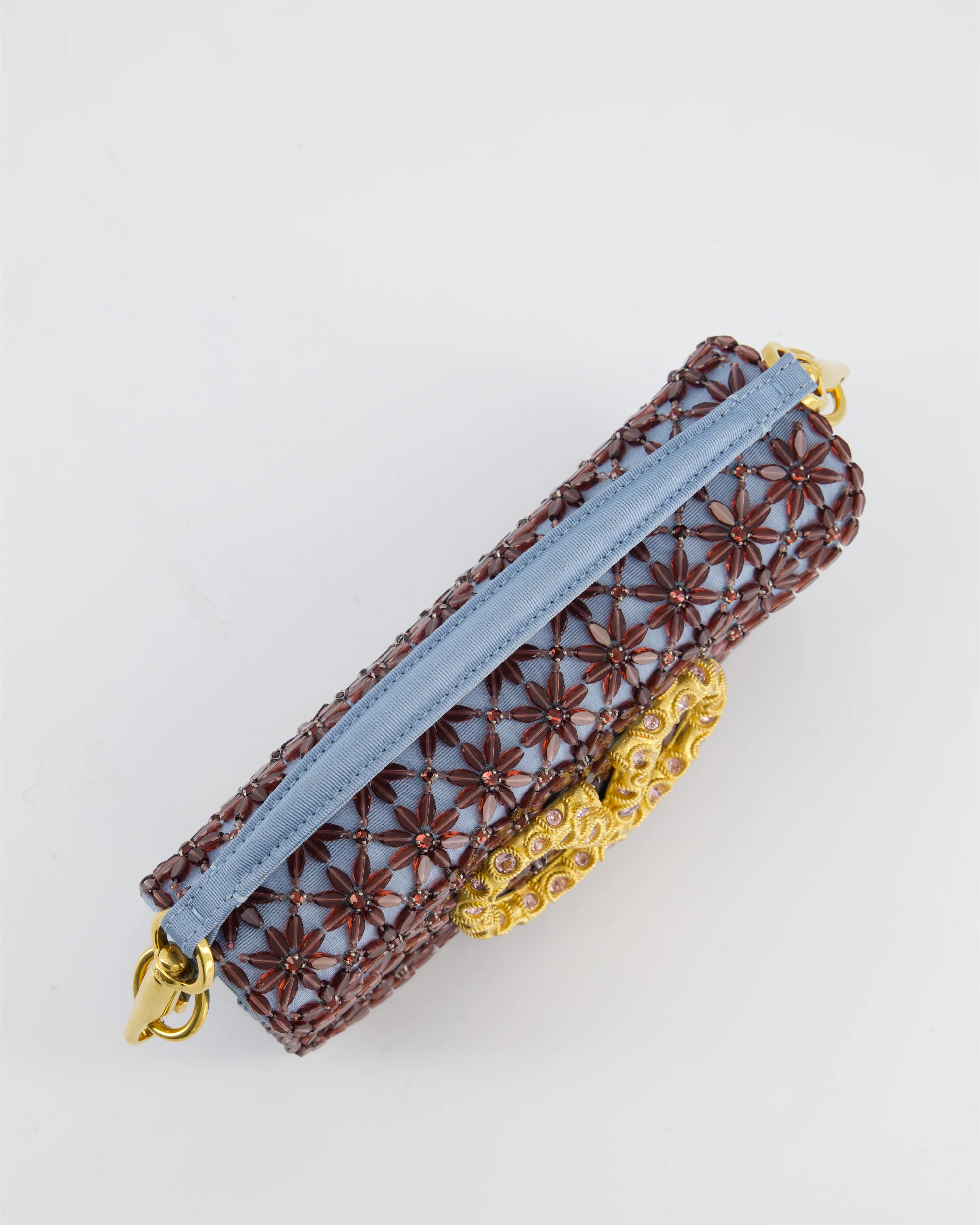 Valentino Multi Small Embroidered Loco Shoulder Bag with Gold tone Hardware RRP £3250 - Image 16