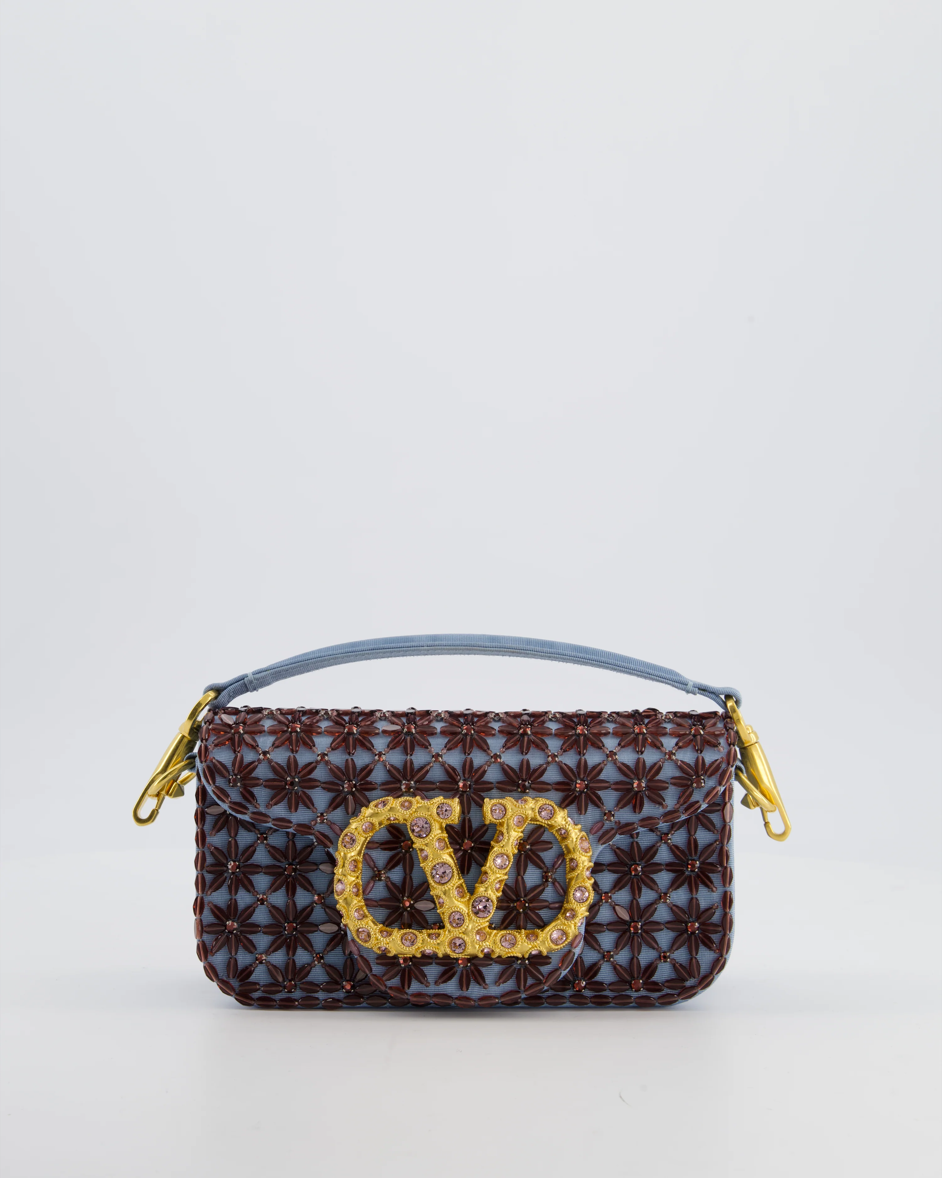 Valentino Multi Small Embroidered Loco Shoulder Bag with Gold tone Hardware RRP £3250 - Image 3