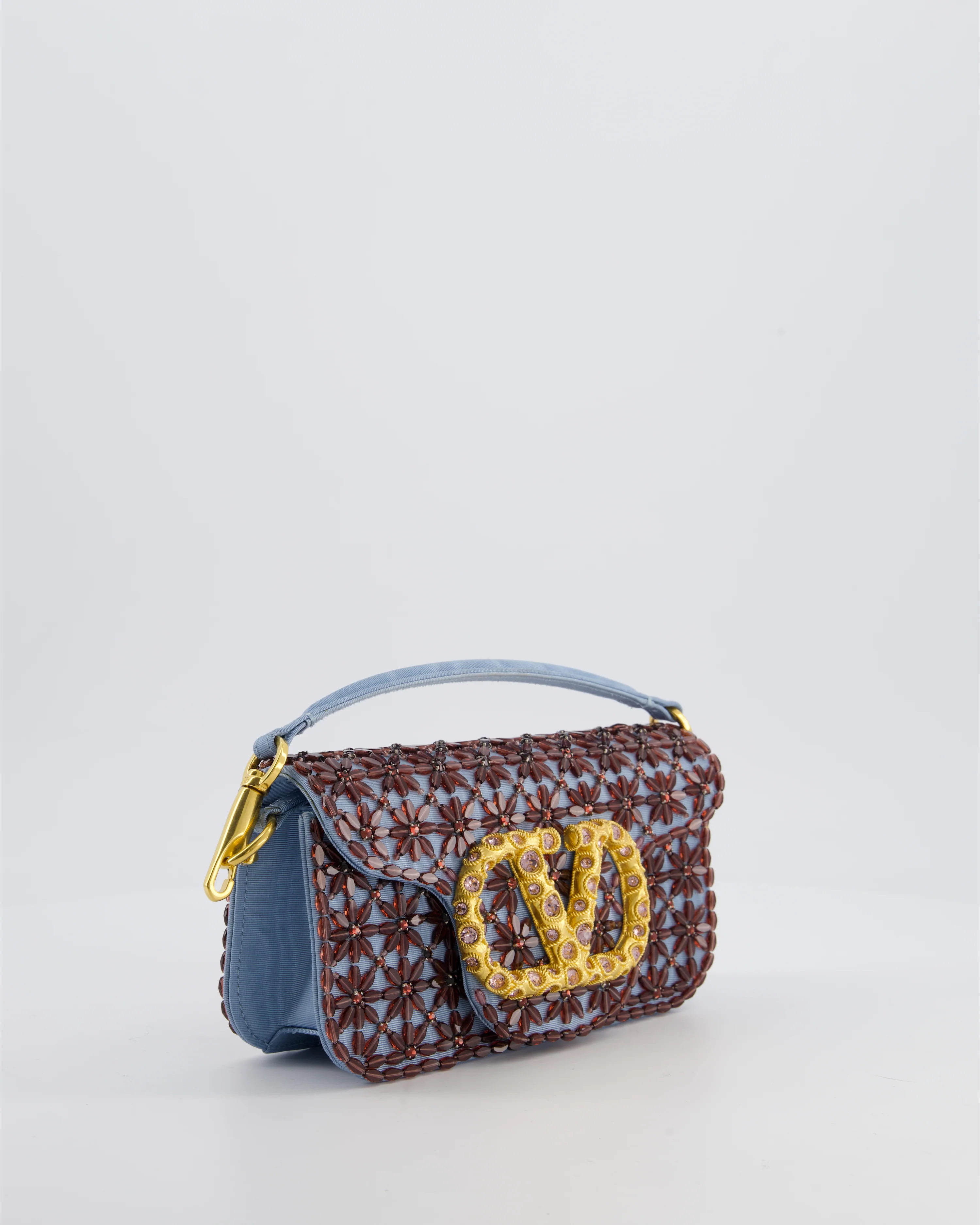 Valentino Multi Small Embroidered Loco Shoulder Bag with Gold tone Hardware RRP £3250 - Image 4