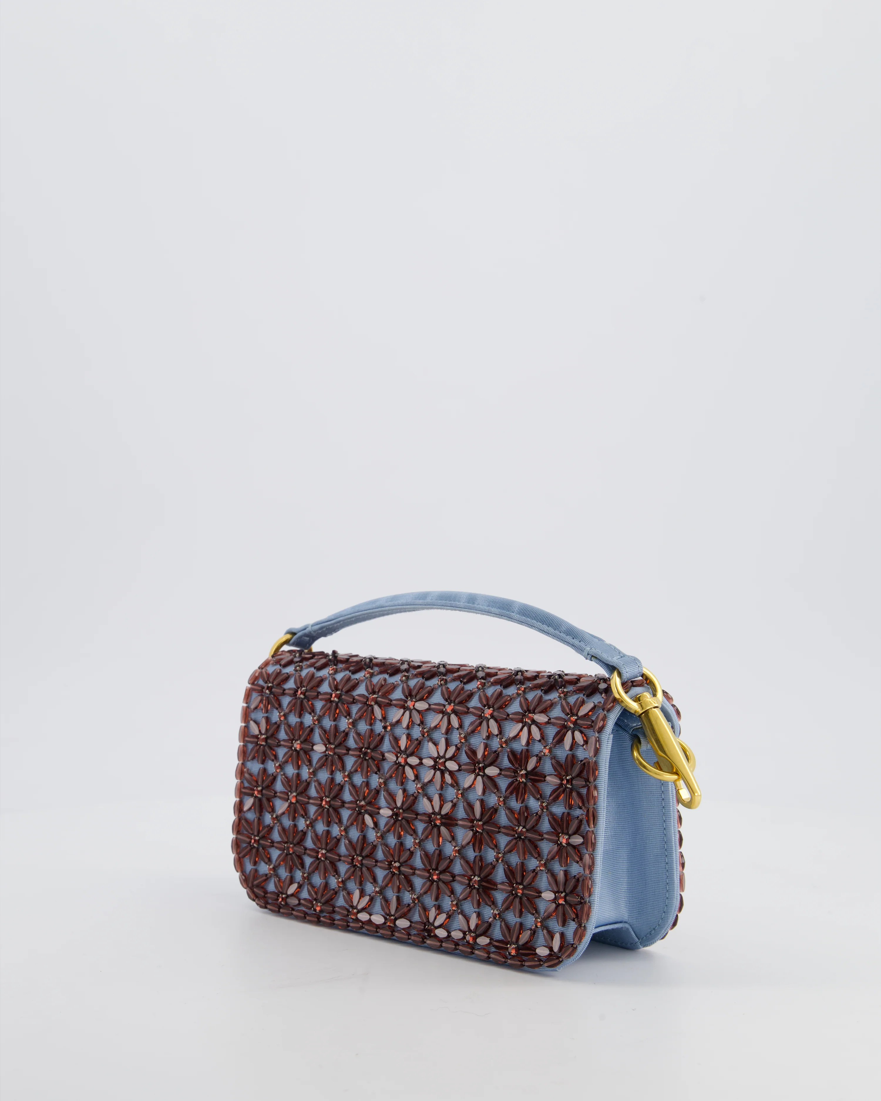 Valentino Multi Small Embroidered Loco Shoulder Bag with Gold tone Hardware RRP £3250 - Image 6