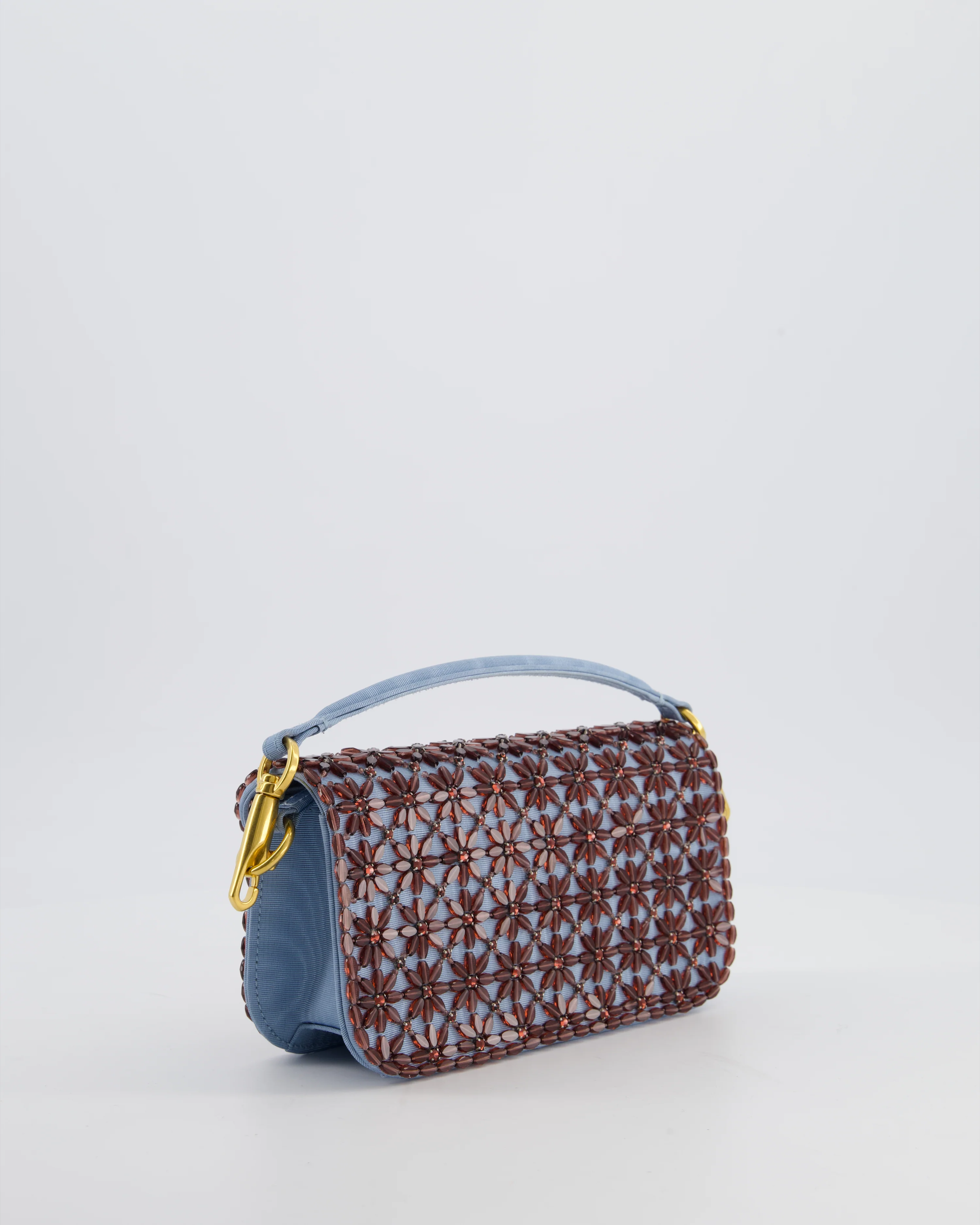 Valentino Multi Small Embroidered Loco Shoulder Bag with Gold tone Hardware RRP £3250 - Image 8