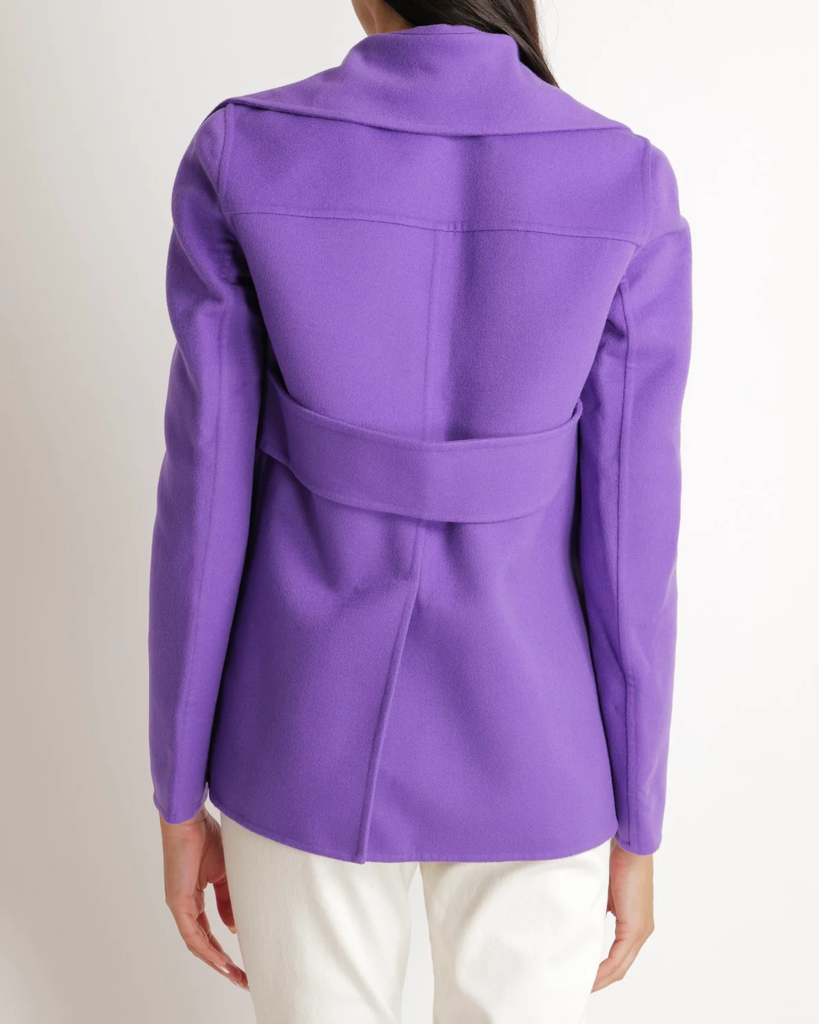 Valentino Purple Wool Rockstud Jacket with Gold Stud Buttons Size IT 40 (UK 8) RRP £3,500 - Image 4