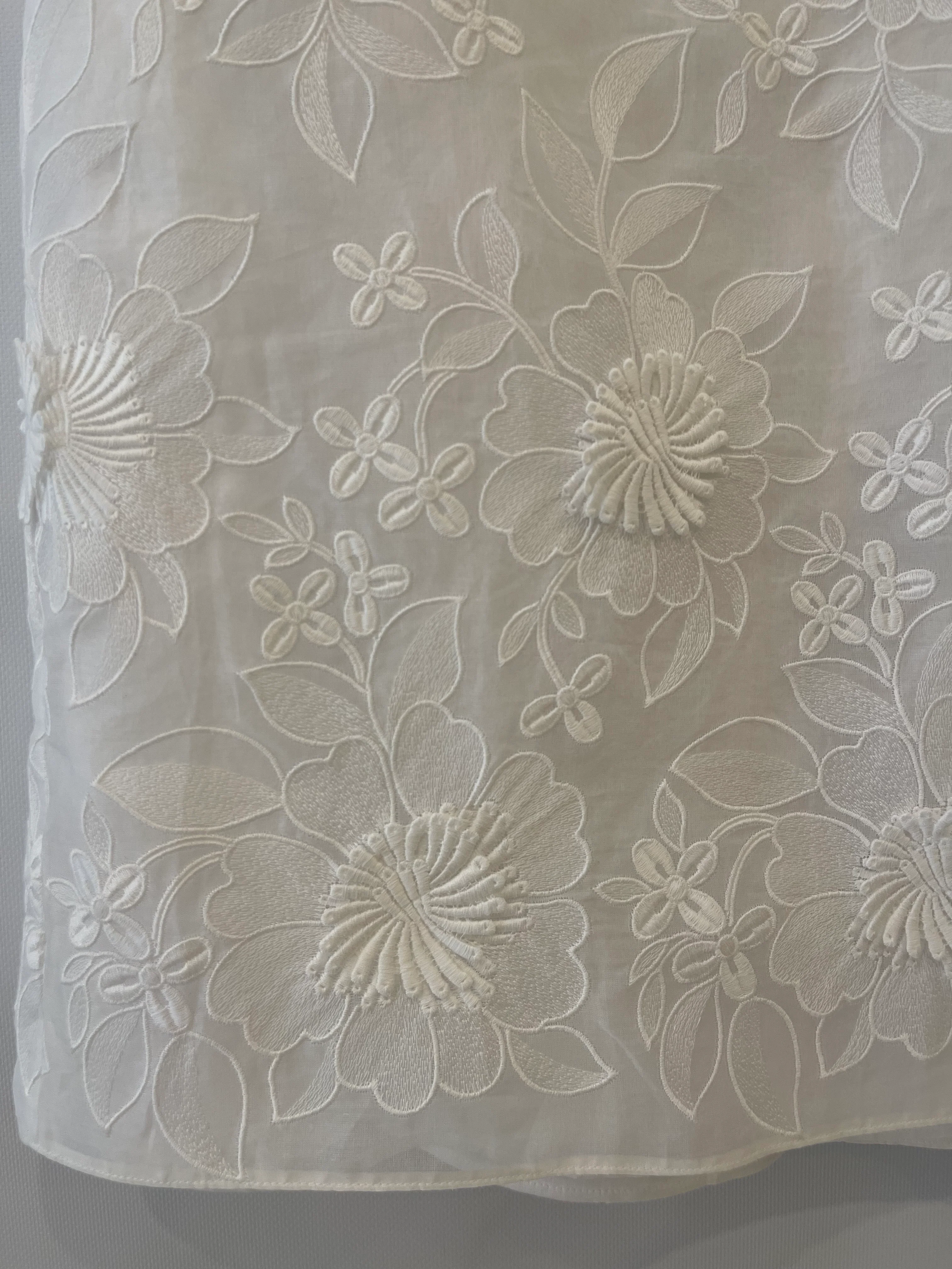 Valentino White Floral Embroidered Maxi Skirt Size IT 42 (UK 10) RRP £2,800 - Image 11