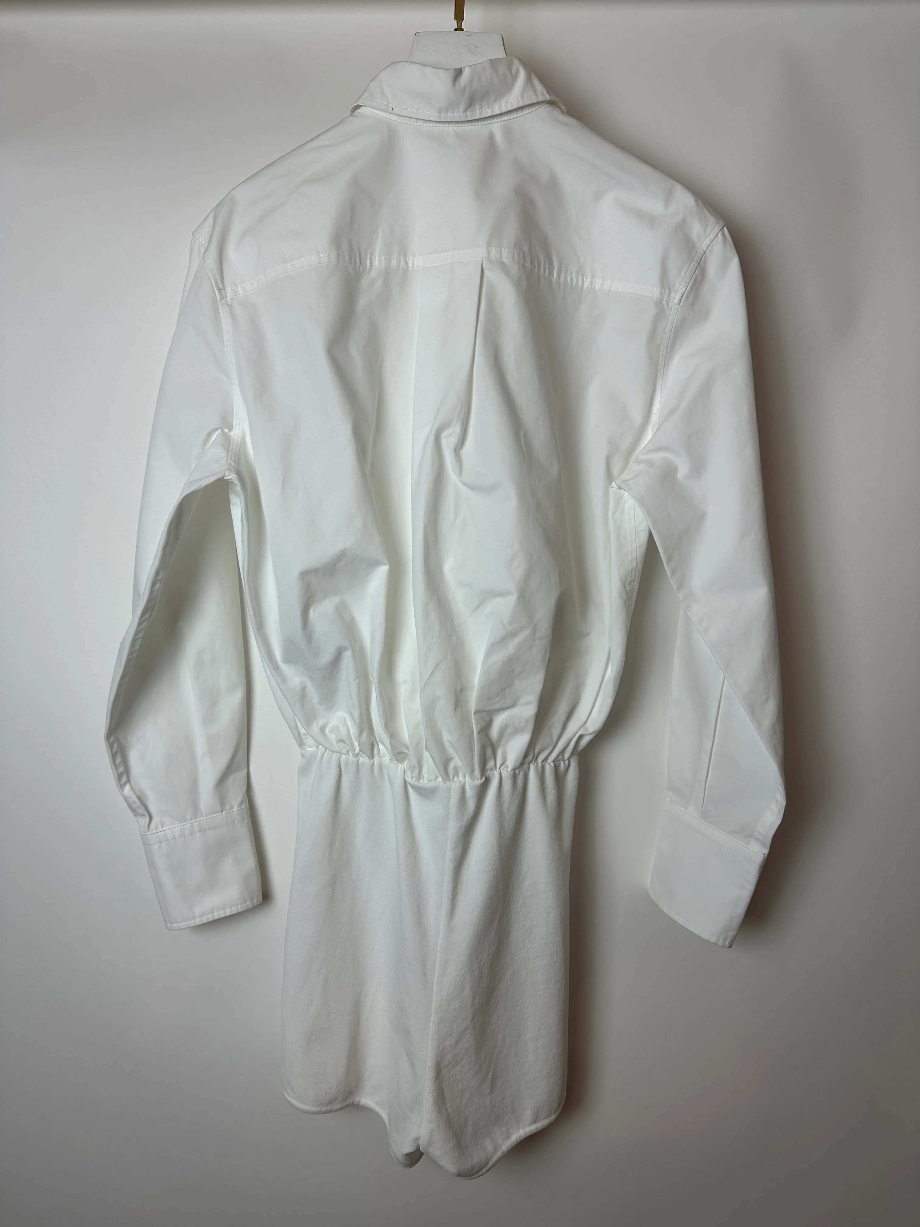 Valentino White Long Sleeve Cotton Button Down Playsuit Size IT 36 (UK 4) - Image 5