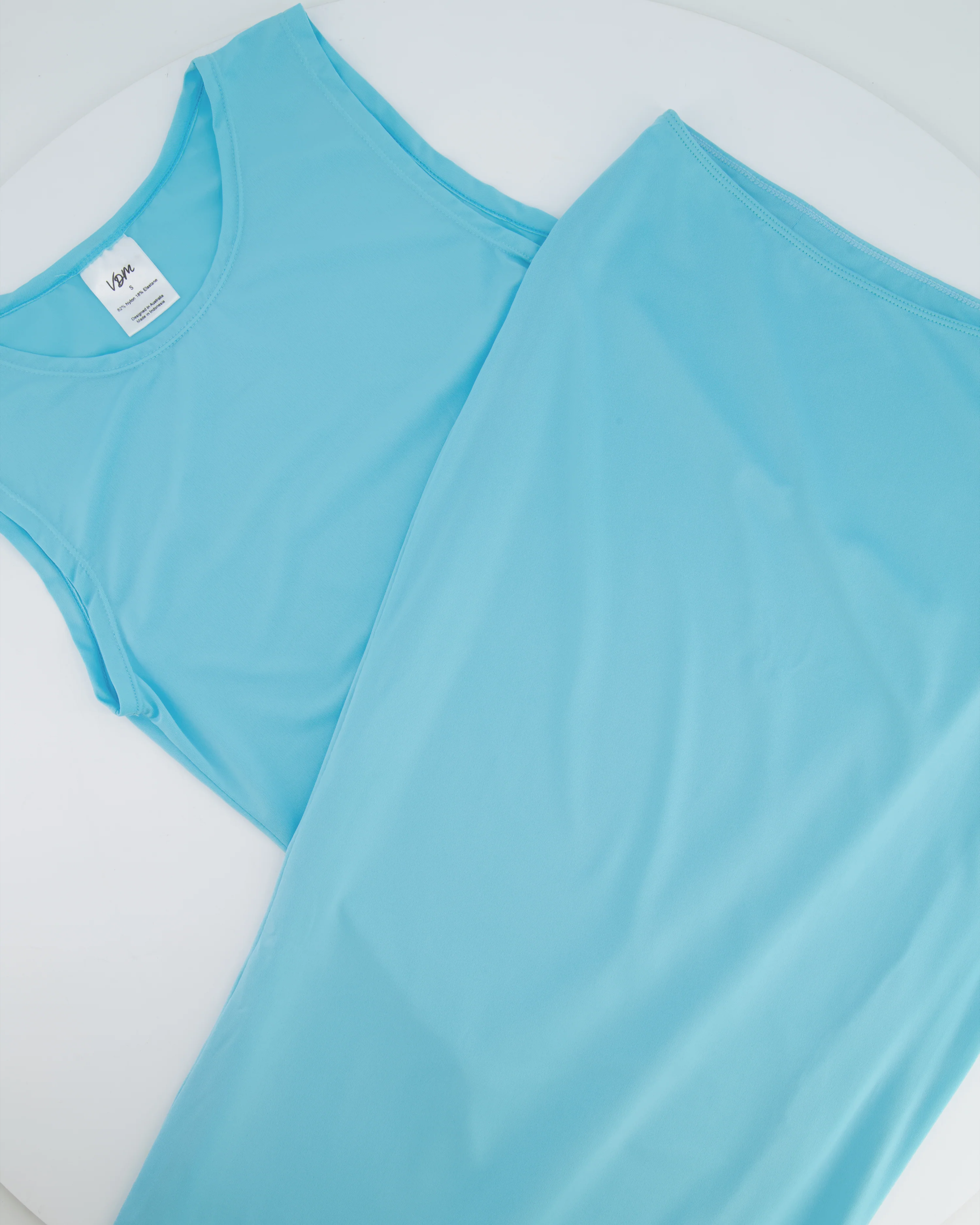 VDM Light Blue Top and Midi Skirt Set Size S (UK 8) - Image 4