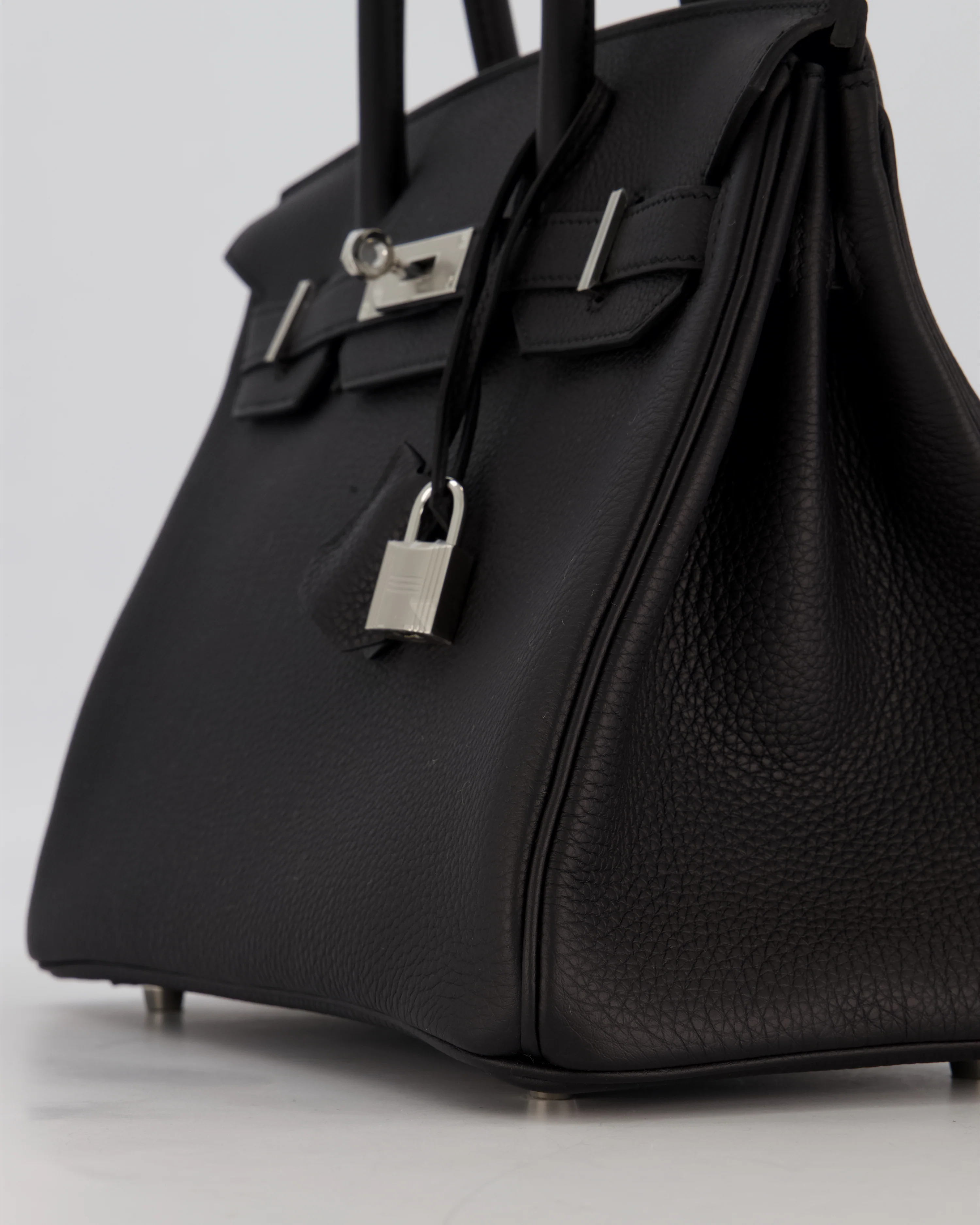 *VERY RARE* Hermès Birkin 30 Retourne Bag in Noir Togo Leather with Palladium Hardware - Image 10