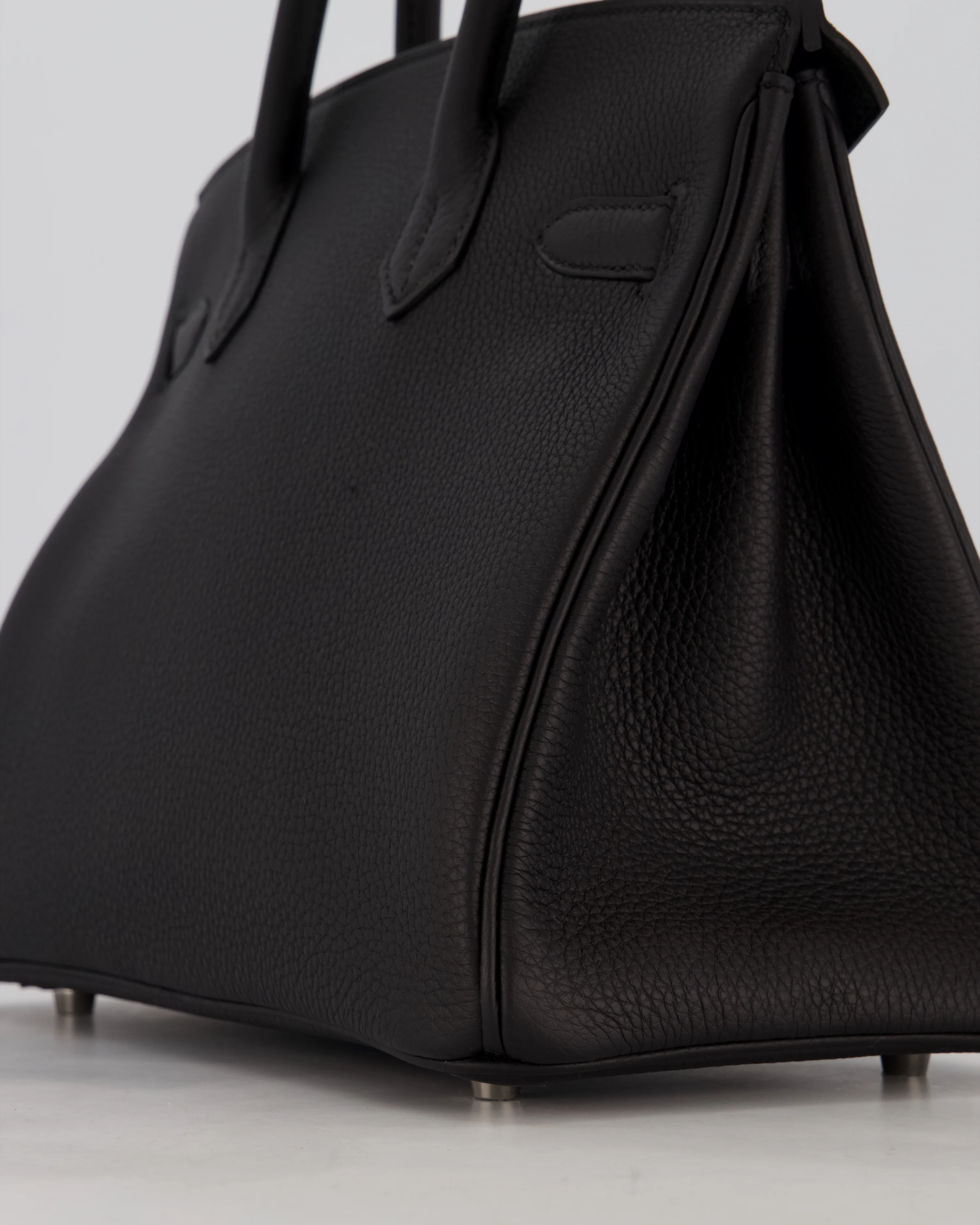 *VERY RARE* Hermès Birkin 30 Retourne Bag in Noir Togo Leather with Palladium Hardware - Image 11