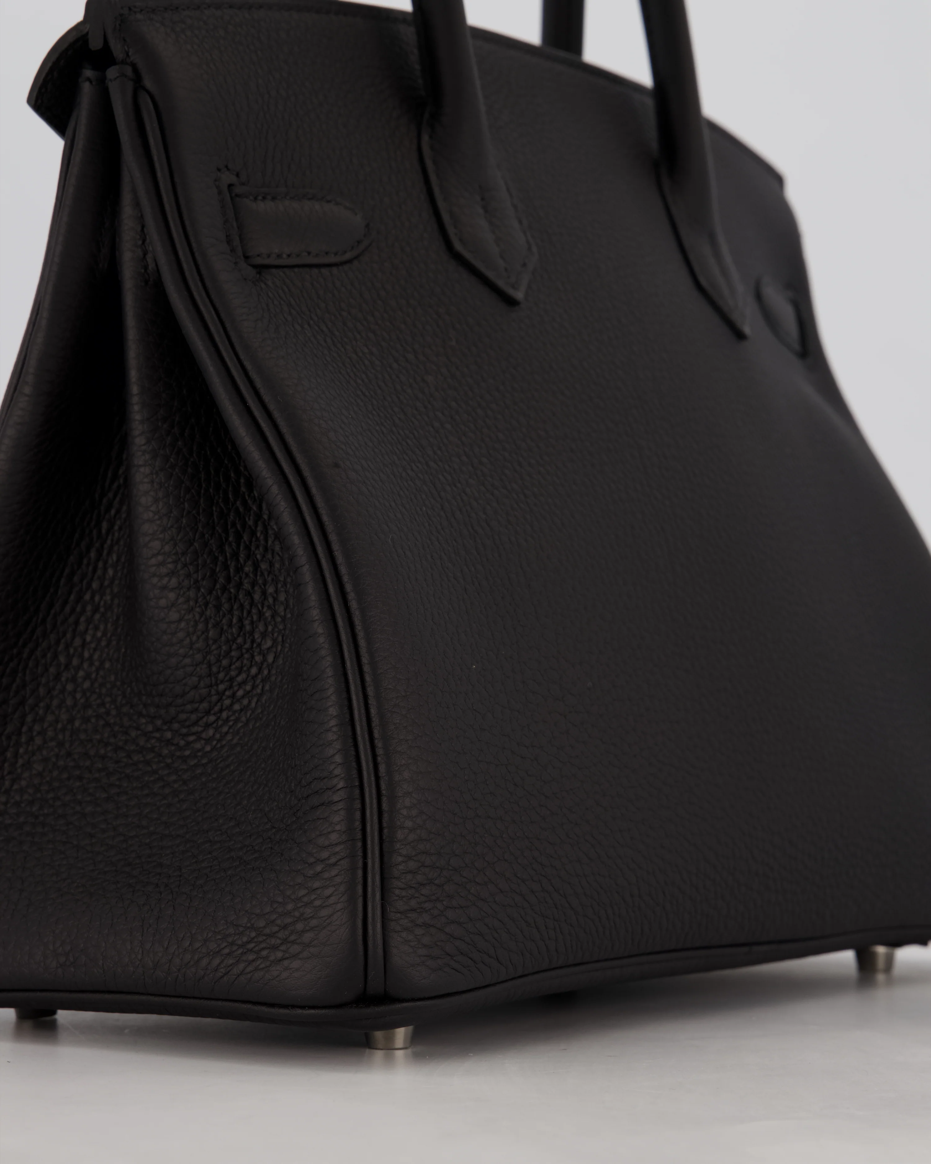 *VERY RARE* Hermès Birkin 30 Retourne Bag in Noir Togo Leather with Palladium Hardware - Image 12