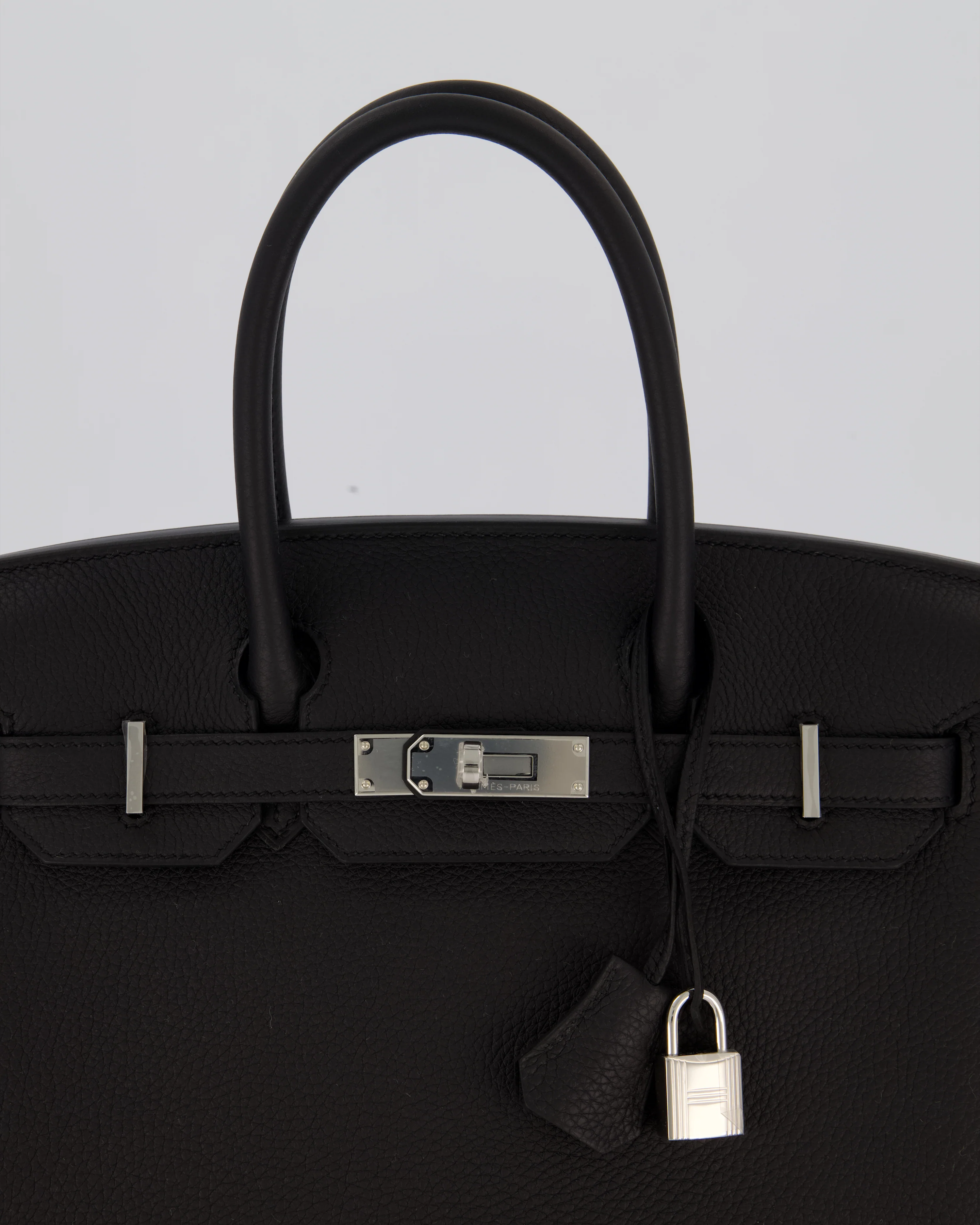 *VERY RARE* Hermès Birkin 30 Retourne Bag in Noir Togo Leather with Palladium Hardware - Image 13