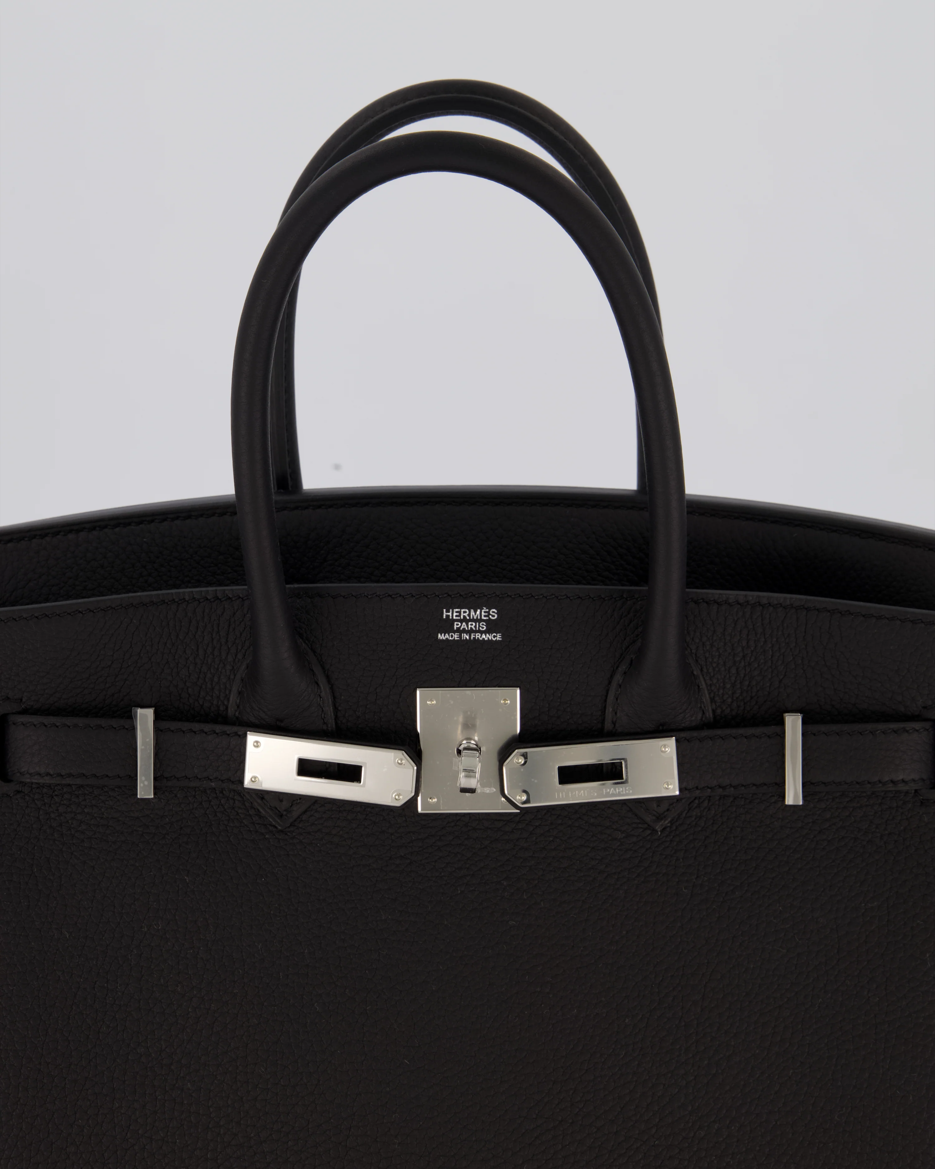 *VERY RARE* Hermès Birkin 30 Retourne Bag in Noir Togo Leather with Palladium Hardware - Image 14