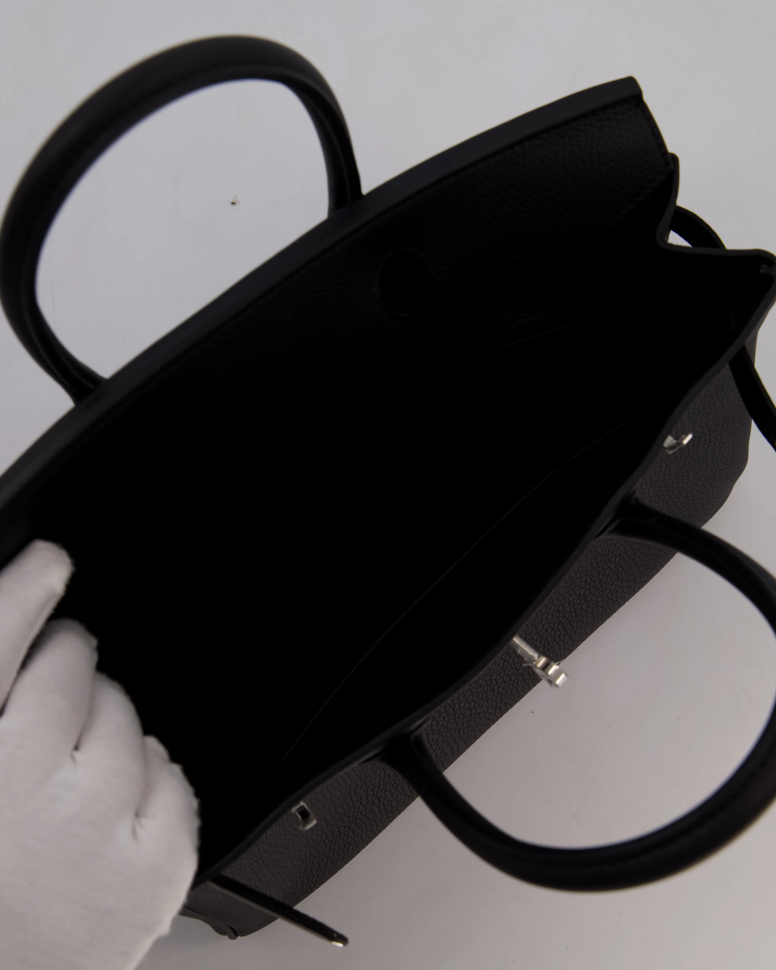 *VERY RARE* Hermès Birkin 30 Retourne Bag in Noir Togo Leather with Palladium Hardware - Image 15