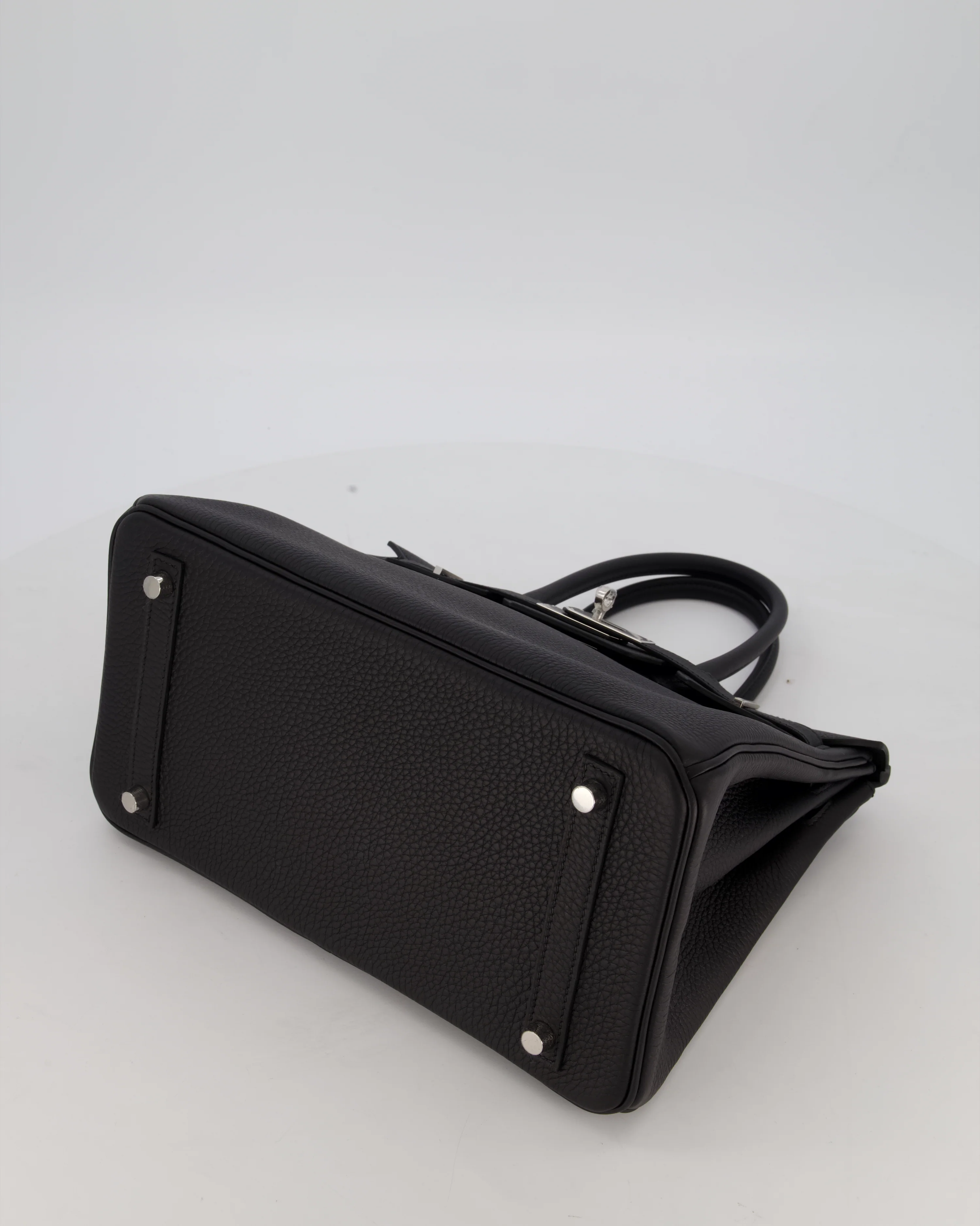 *VERY RARE* Hermès Birkin 30 Retourne Bag in Noir Togo Leather with Palladium Hardware - Image 16