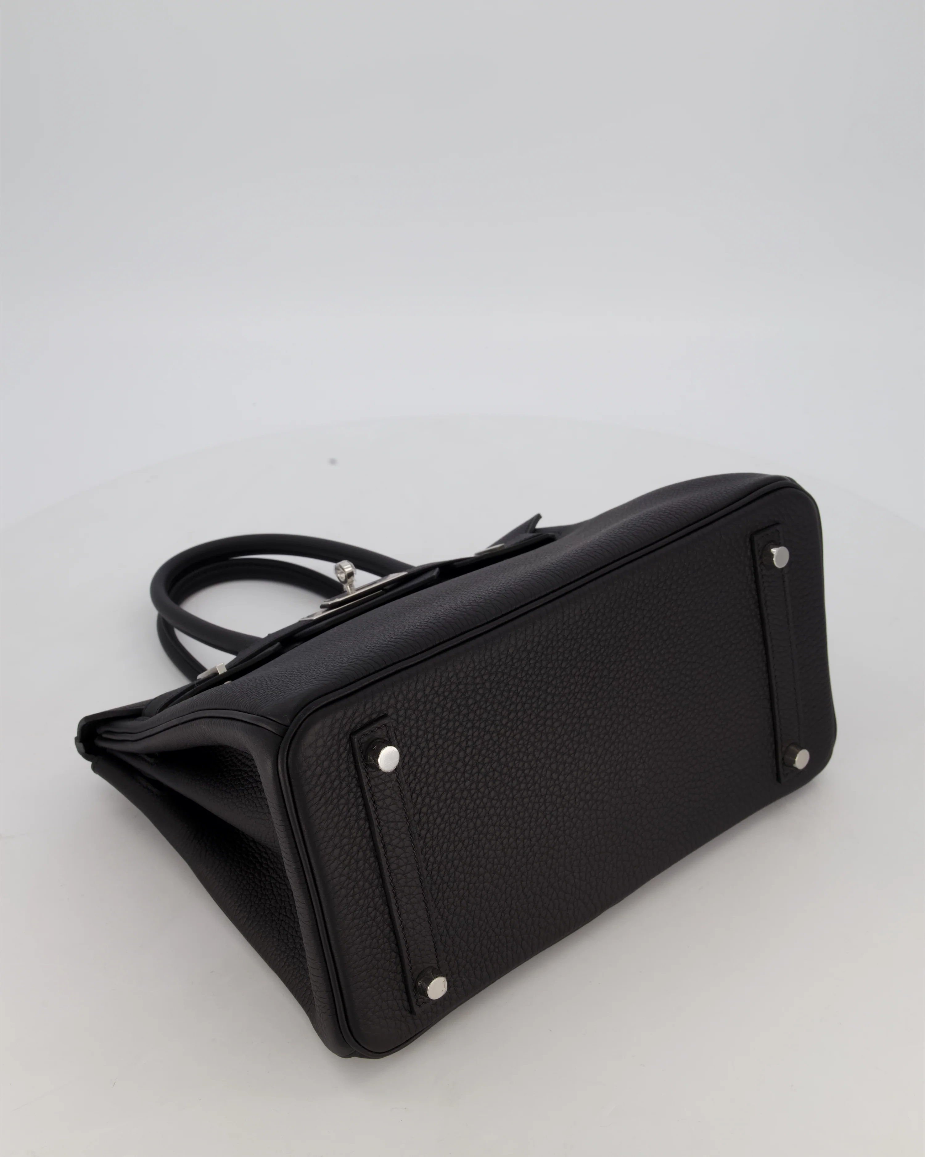 *VERY RARE* Hermès Birkin 30 Retourne Bag in Noir Togo Leather with Palladium Hardware - Image 18