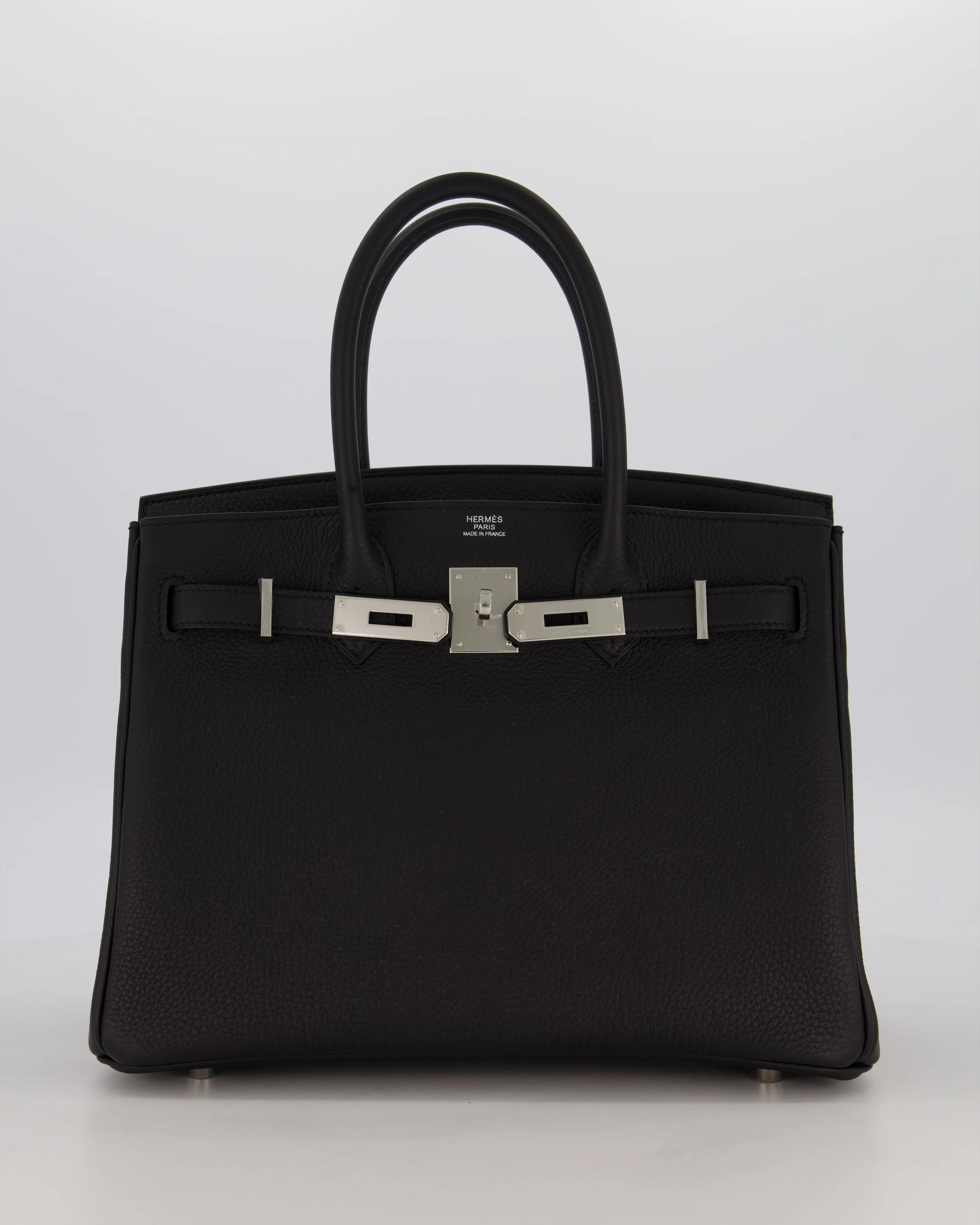 *VERY RARE* Hermès Birkin 30 Retourne Bag in Noir Togo Leather with Palladium Hardware - Image 2