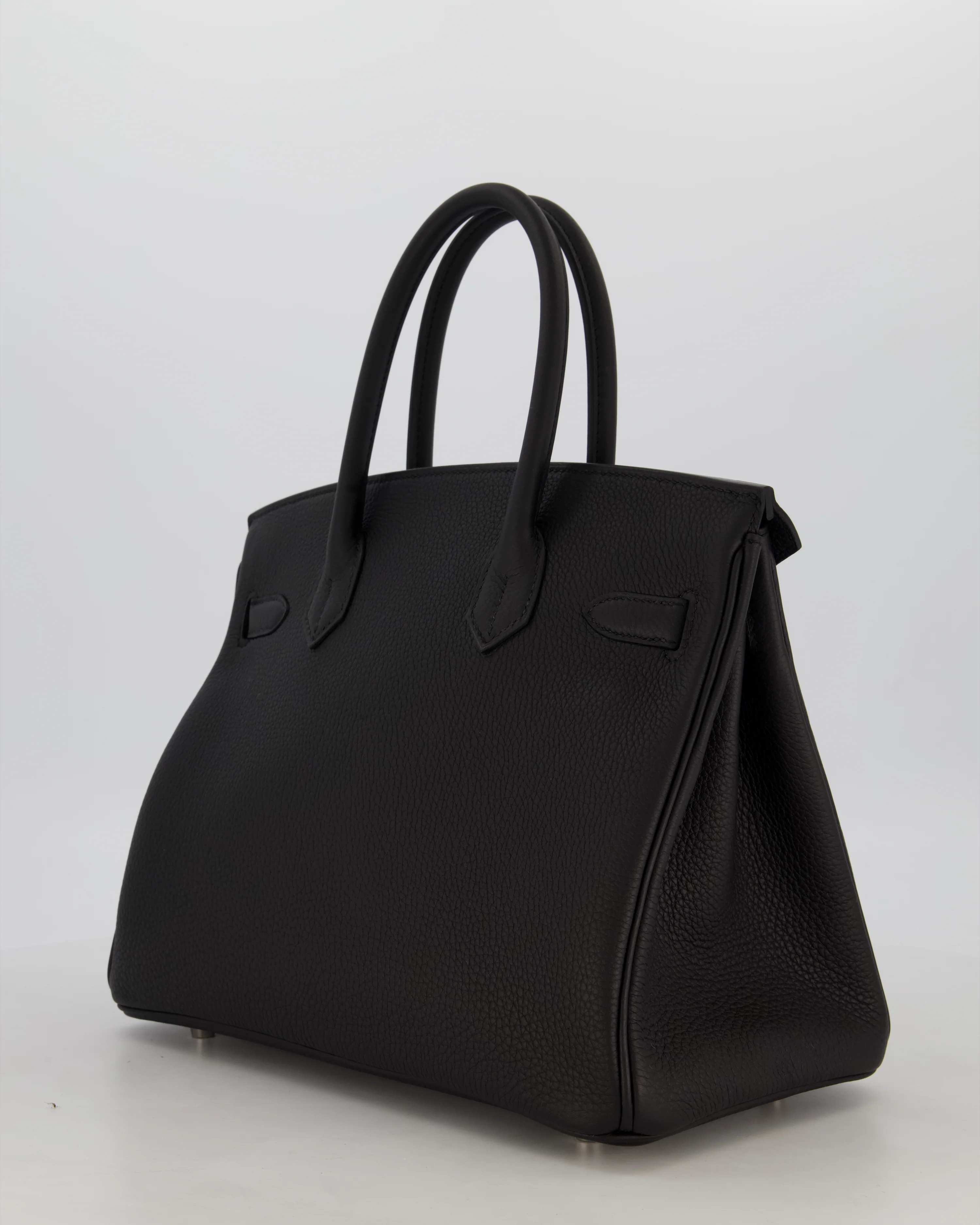 *VERY RARE* Hermès Birkin 30 Retourne Bag in Noir Togo Leather with Palladium Hardware - Image 5