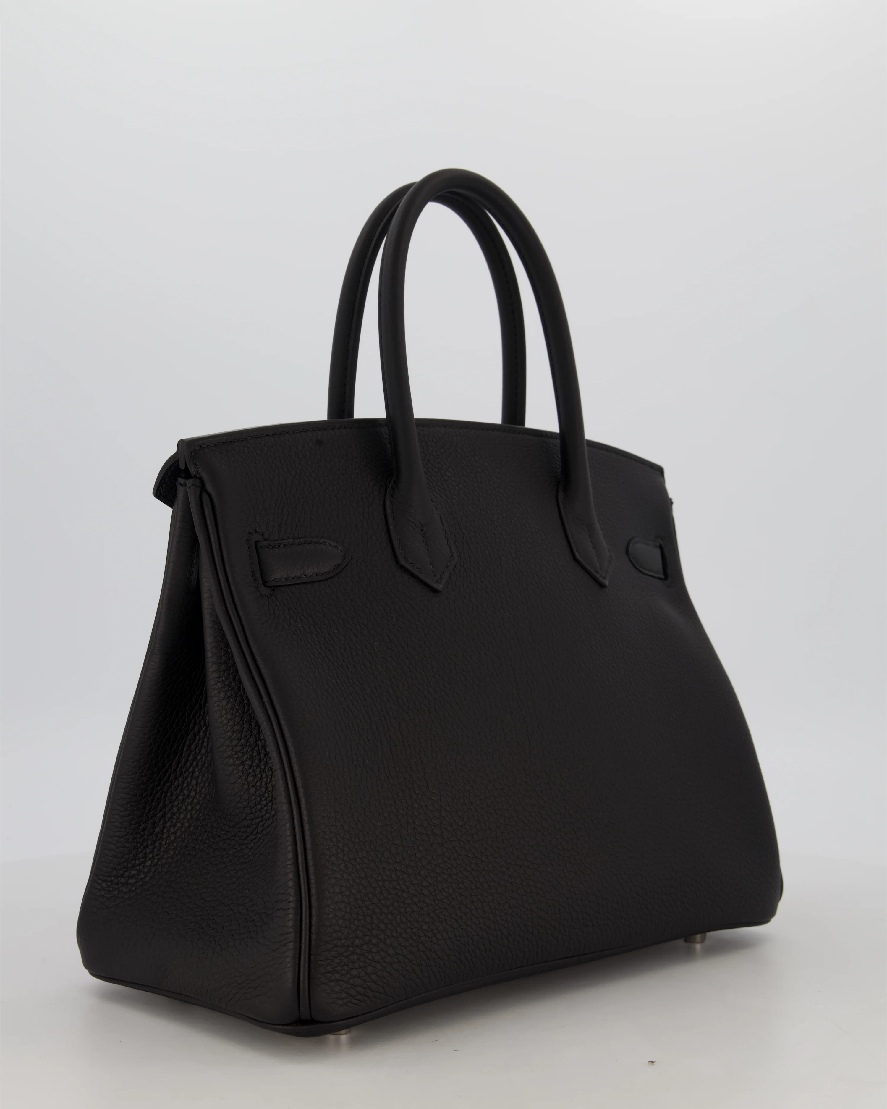 *VERY RARE* Hermès Birkin 30 Retourne Bag in Noir Togo Leather with Palladium Hardware - Image 7