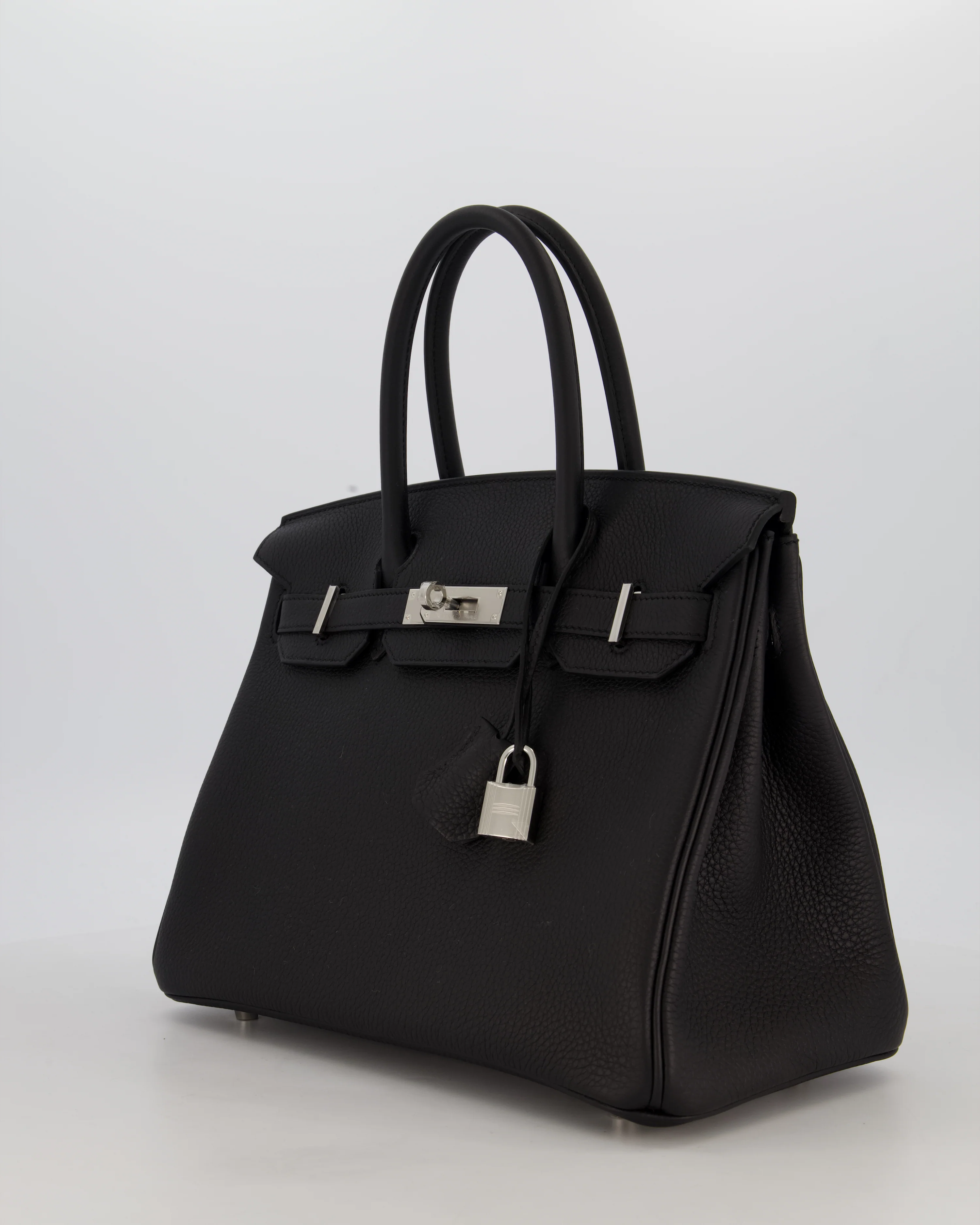 *VERY RARE* Hermès Birkin 30 Retourne Bag in Noir Togo Leather with Palladium Hardware - Image 8